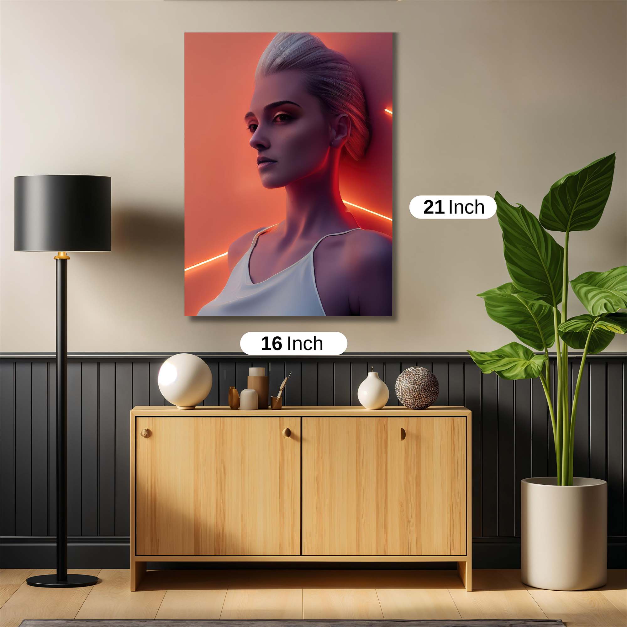 Neon Elegance Safe Wall Magnetic / M