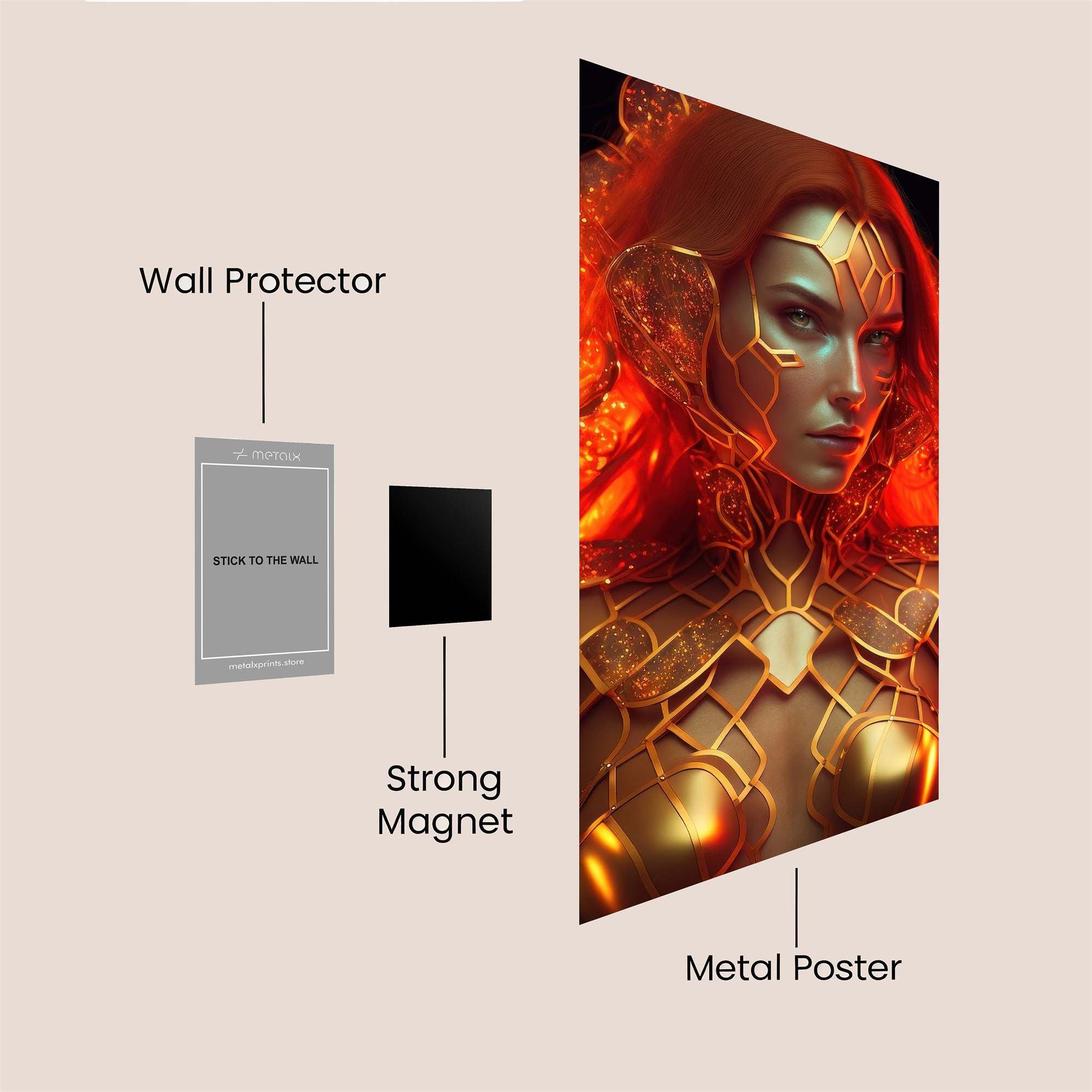 Phoenix Radiant Safe Wall Magnetic / M