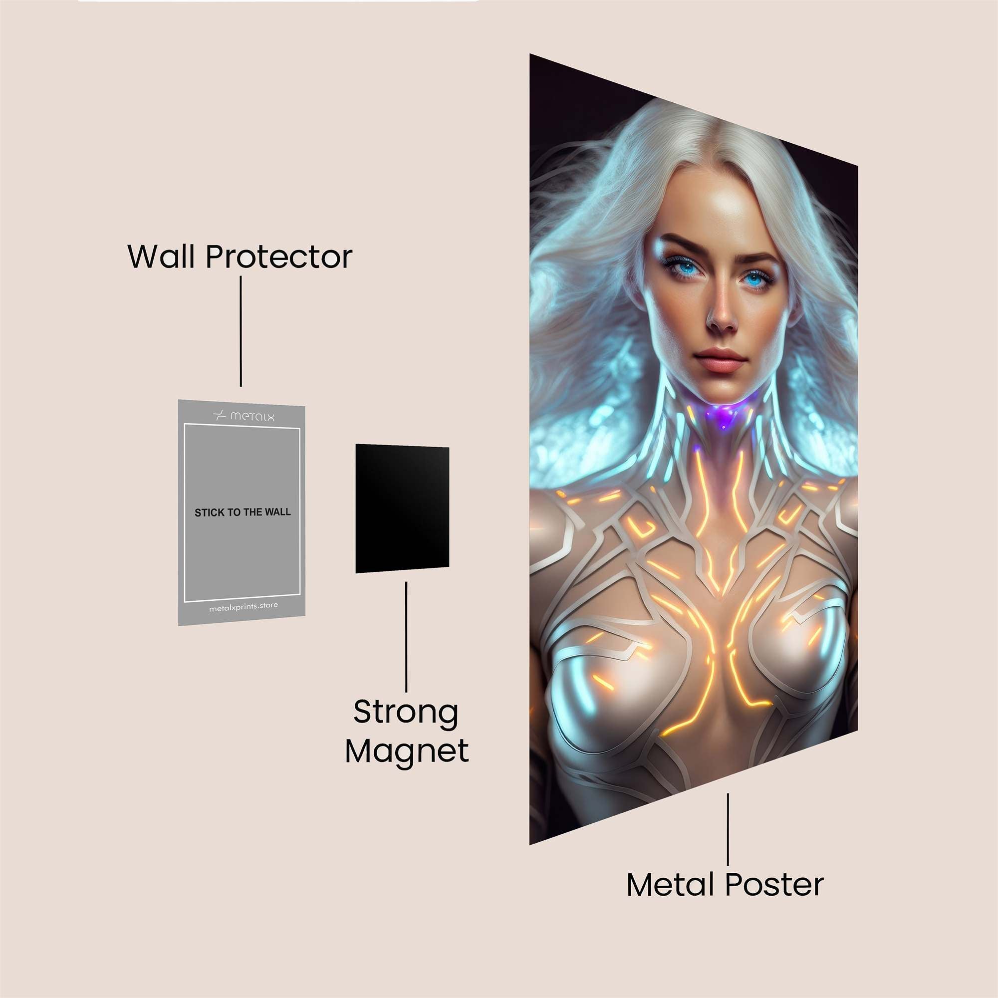 Cyber Enchantress Safe Wall Magnetic / M