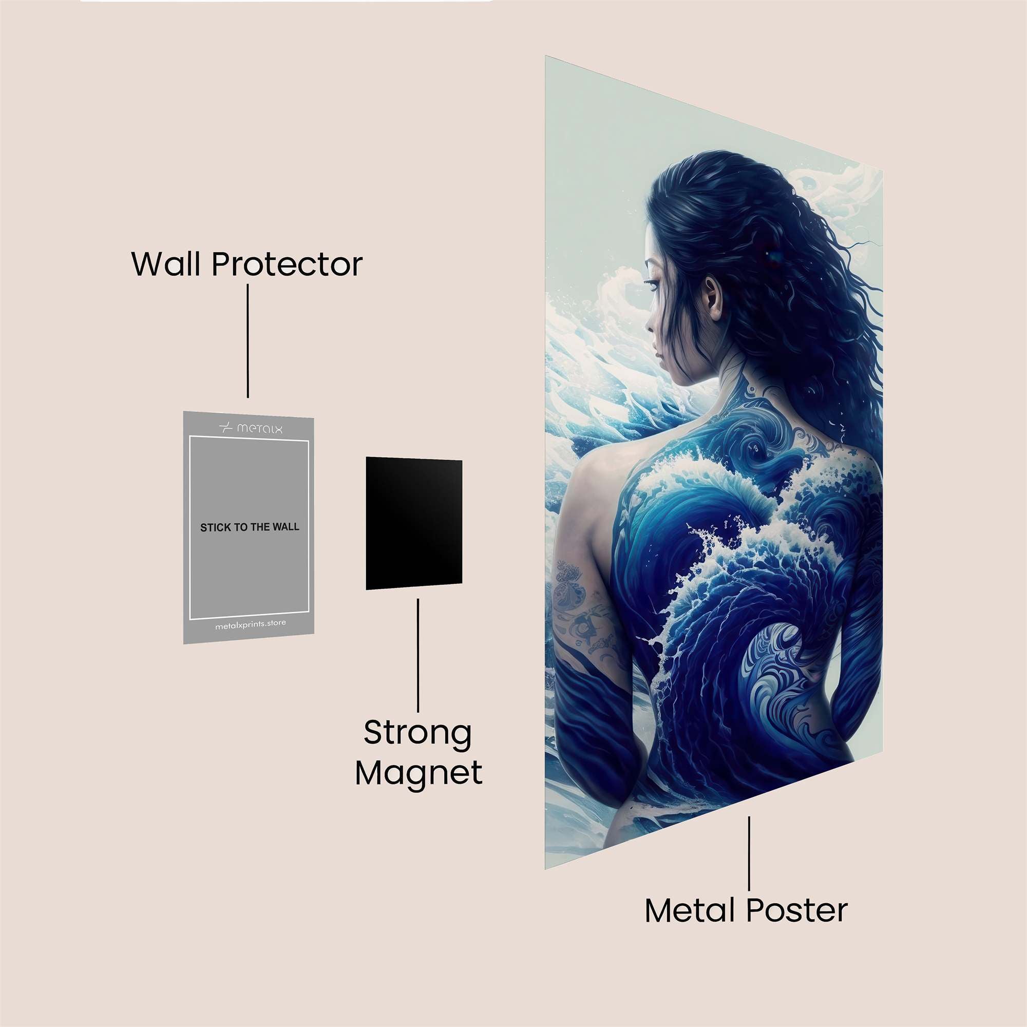 Wave Serenity Safe Wall Magnetic / M