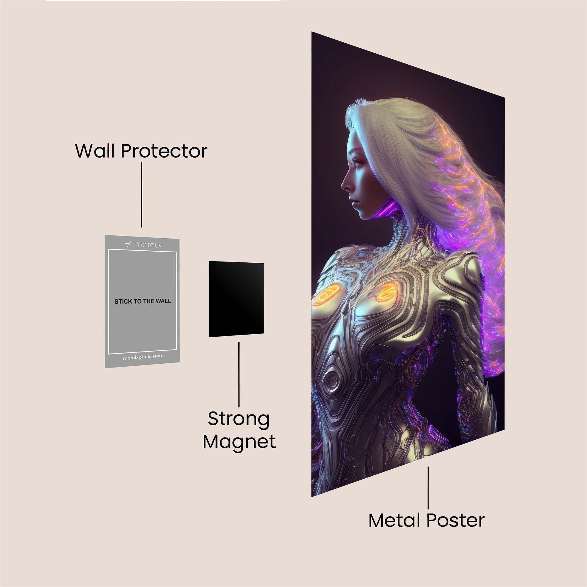 Cyber Enigma Safe Wall Magnetic / M