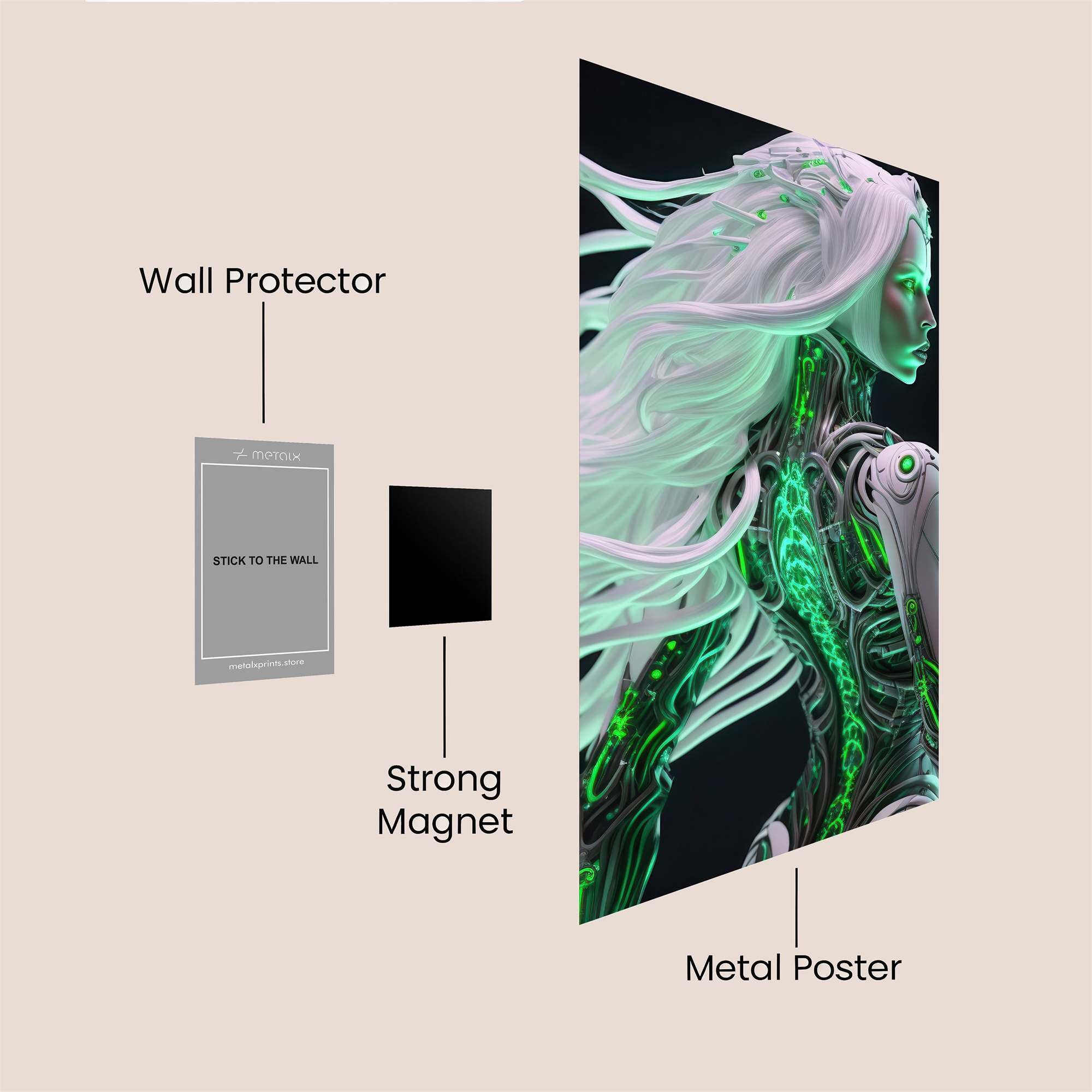 Cyber Enigma Safe Wall Magnetic / M