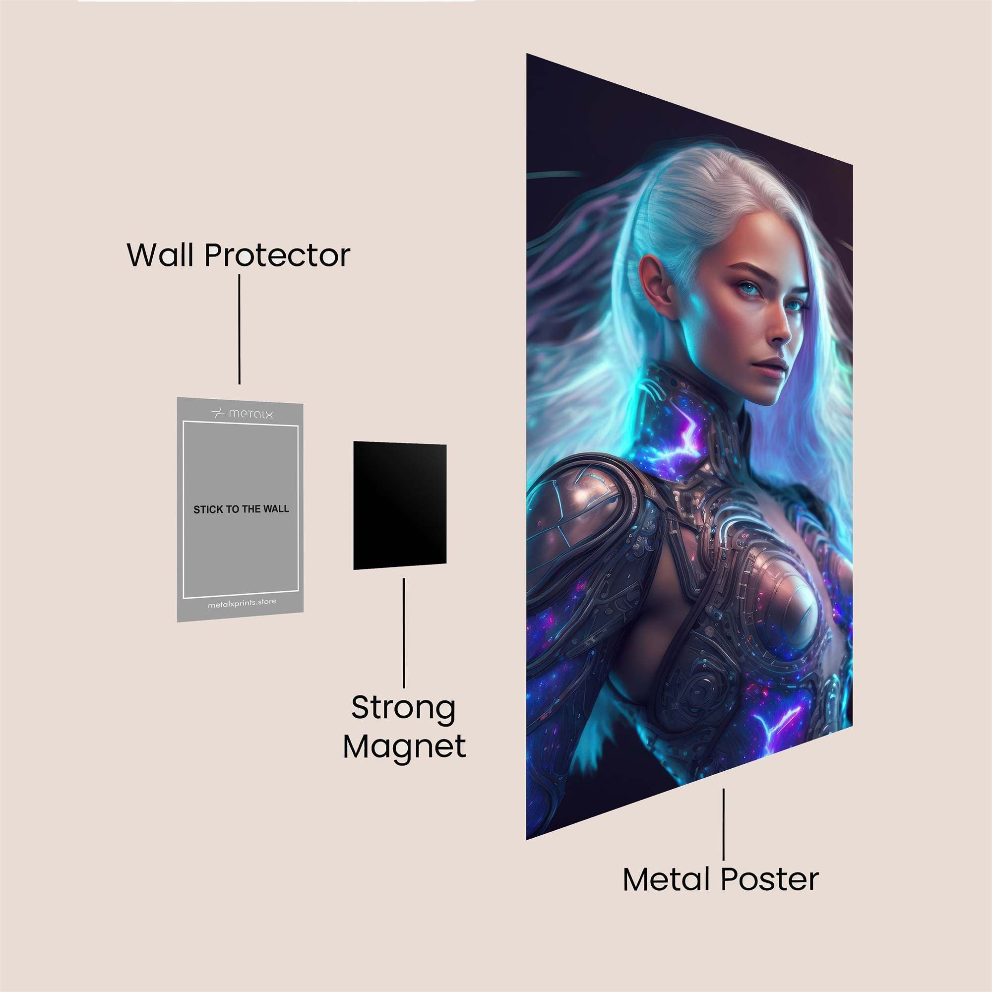 Cyber Enigma Safe Wall Magnetic / M