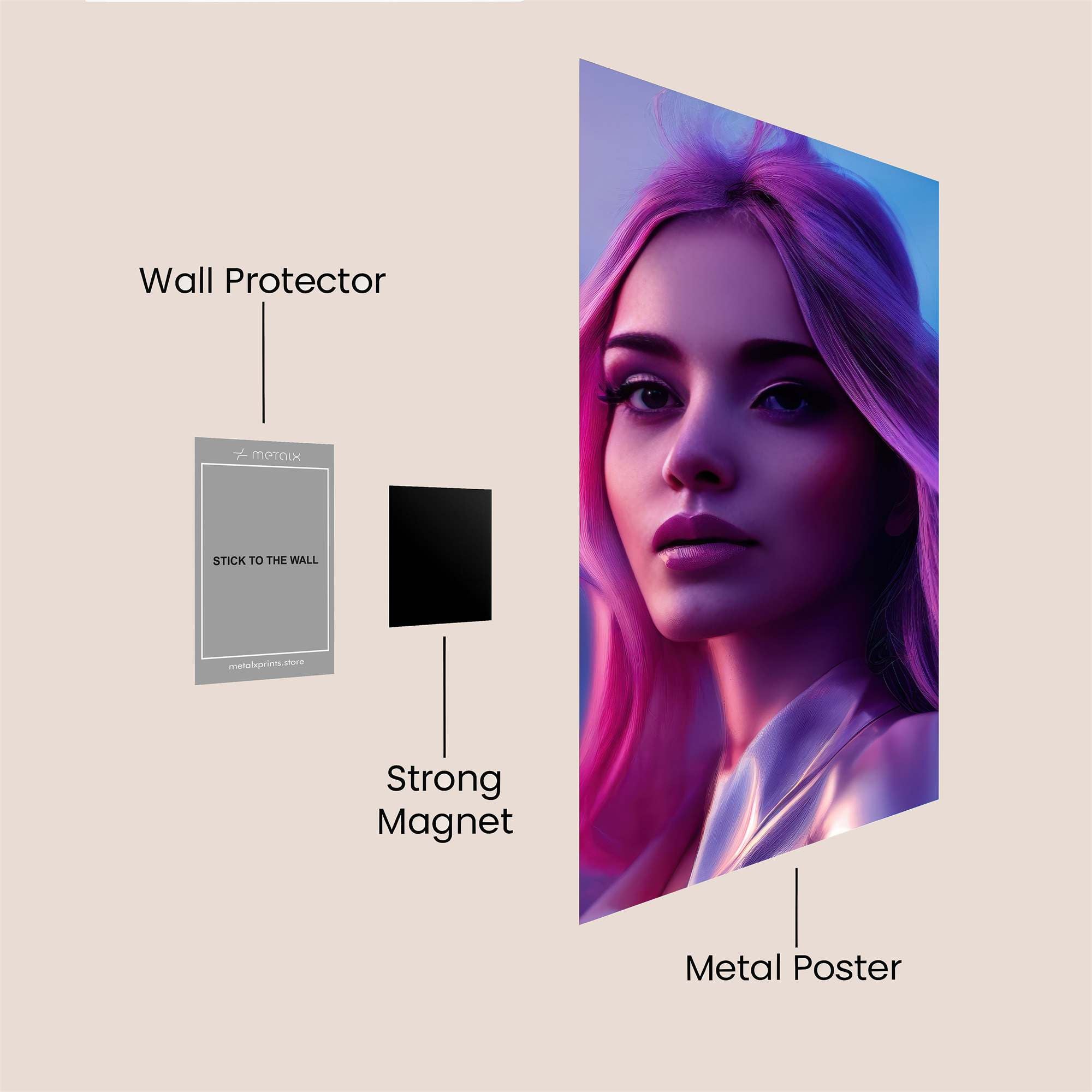 Mystic Glow Safe Wall Magnetic / M