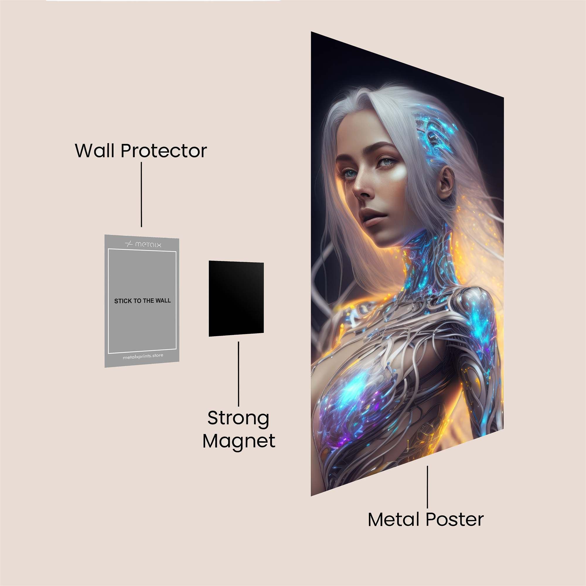 Cyber Enigma Safe Wall Magnetic / M
