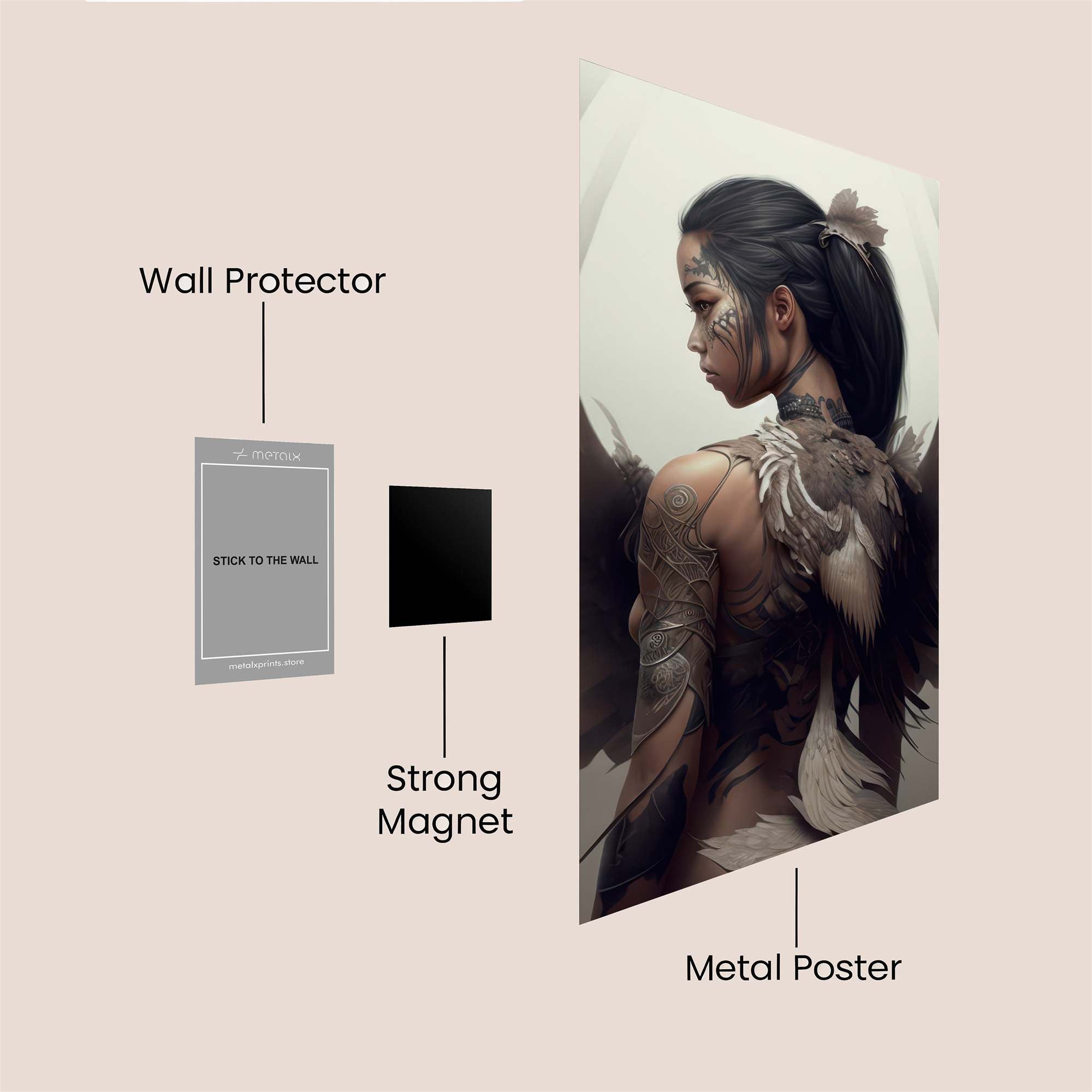 Angelique Serenity Safe Wall Magnetic / M