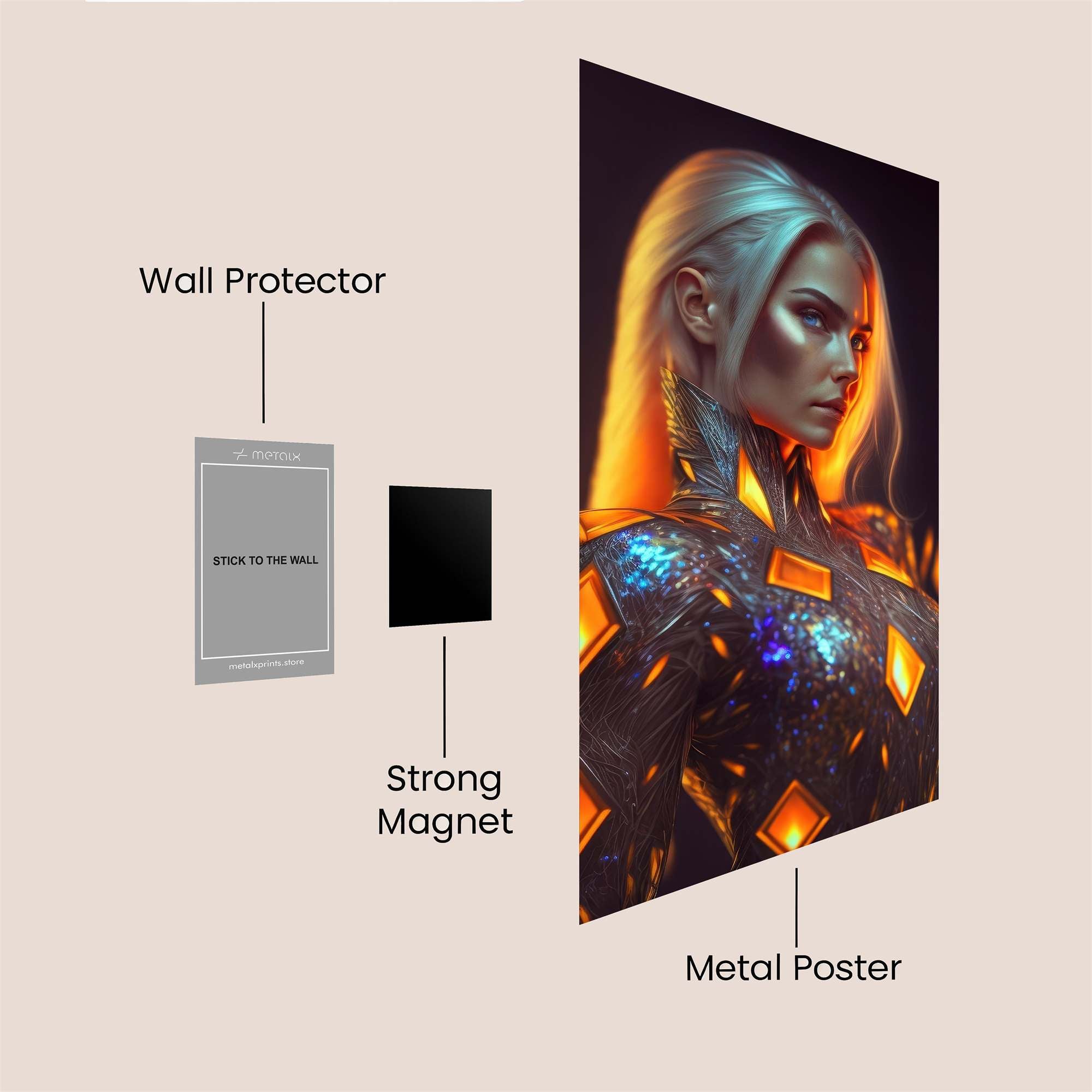 Phoenix Radiant Safe Wall Magnetic / M