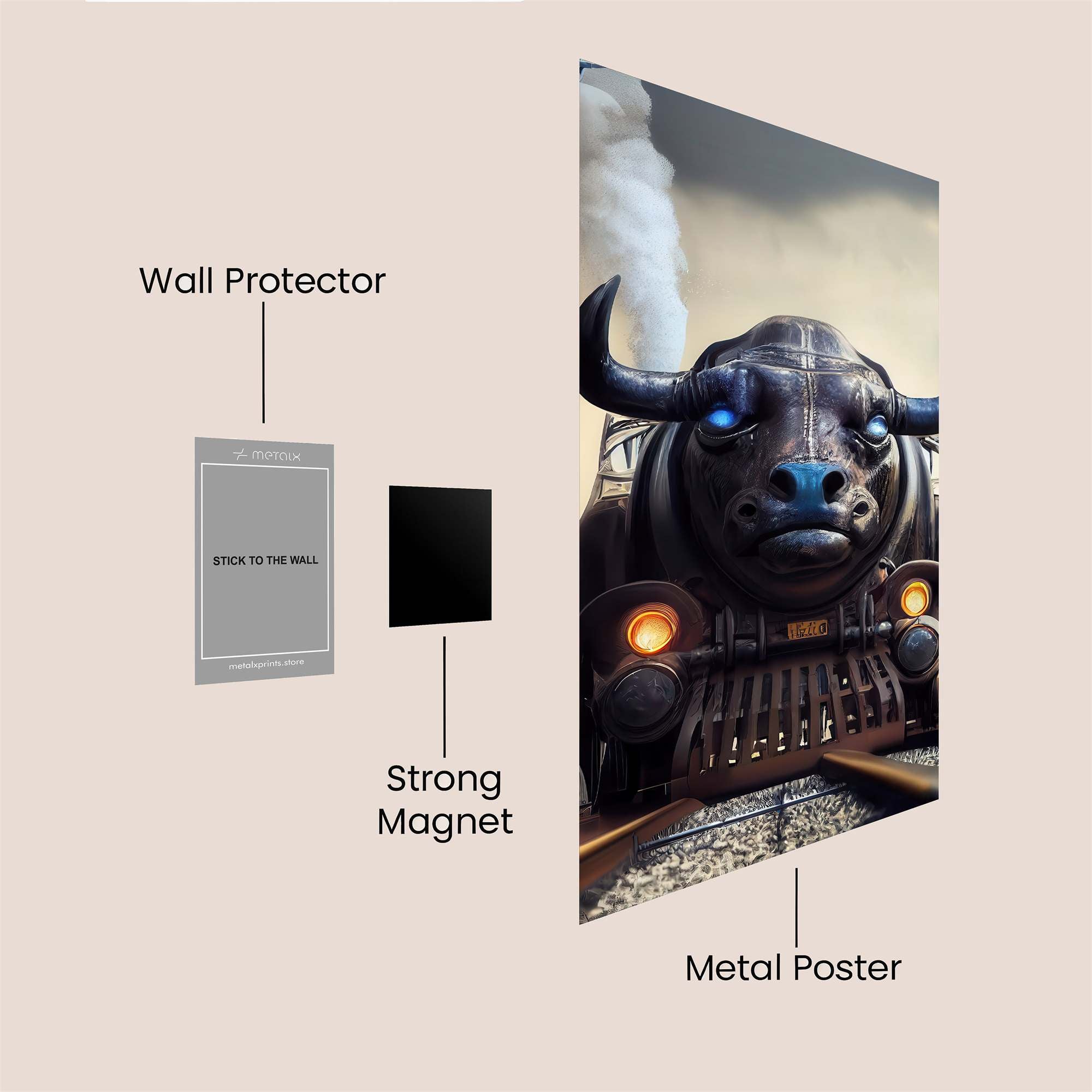 Bull Onslaught Safe Wall Magnetic / M
