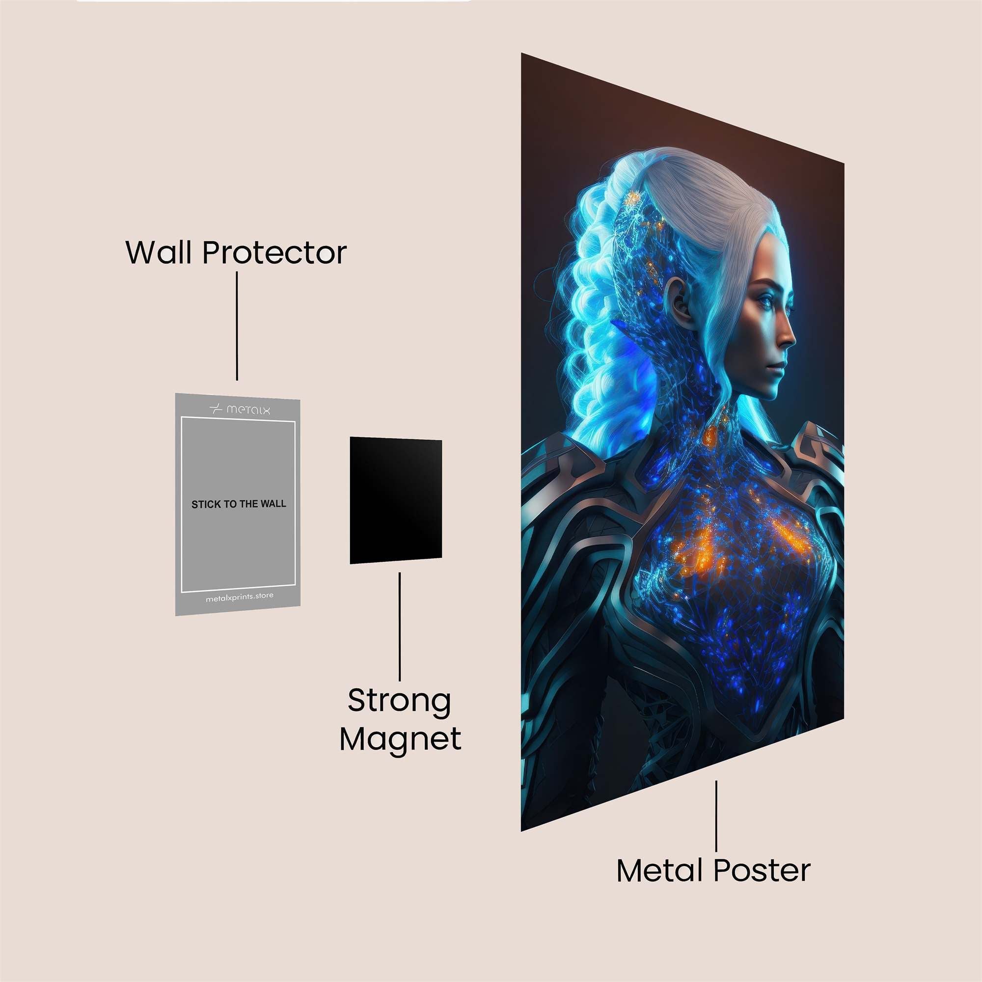 Galactic Enigma Safe Wall Magnetic / M