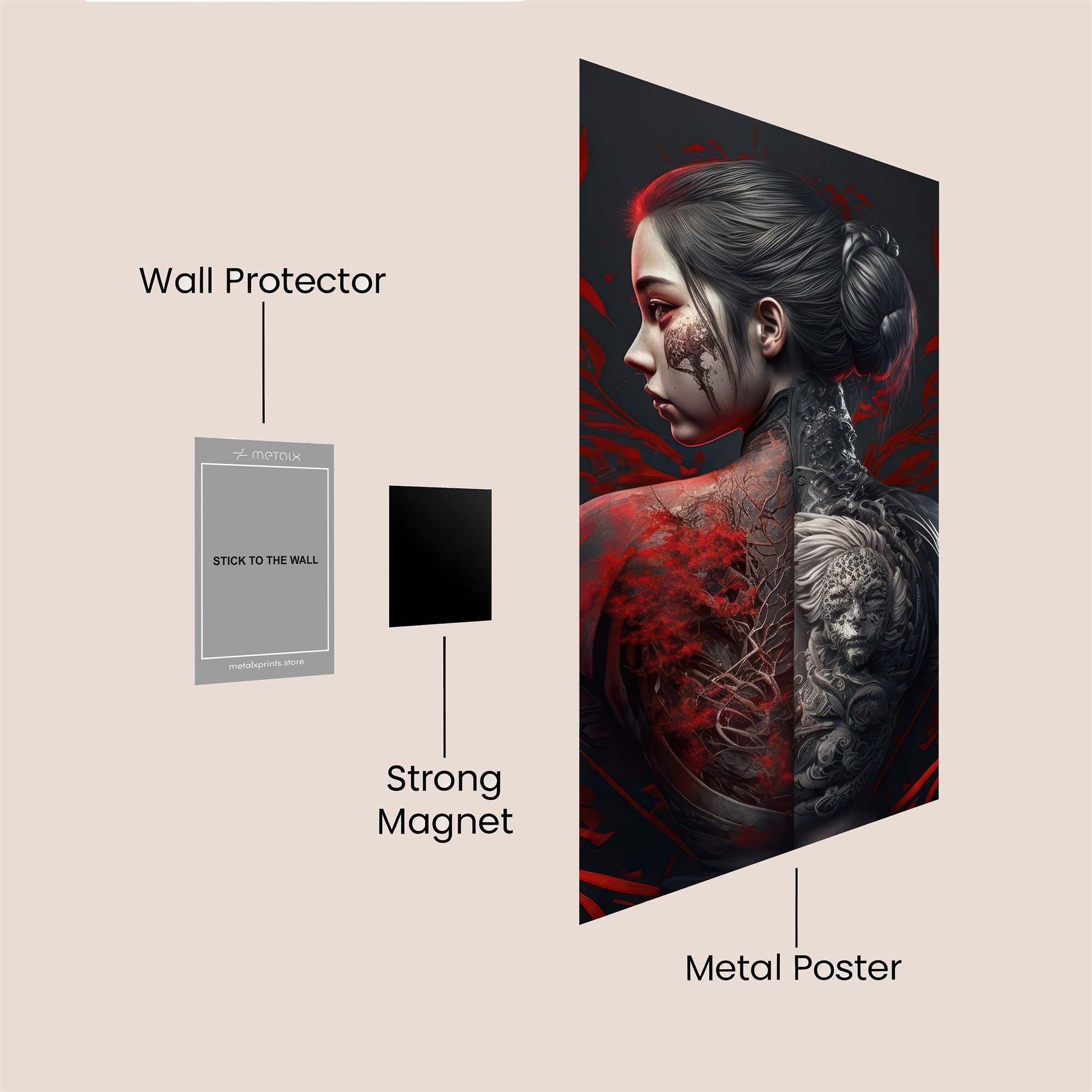 Ink Enigma Safe Wall Magnetic / M