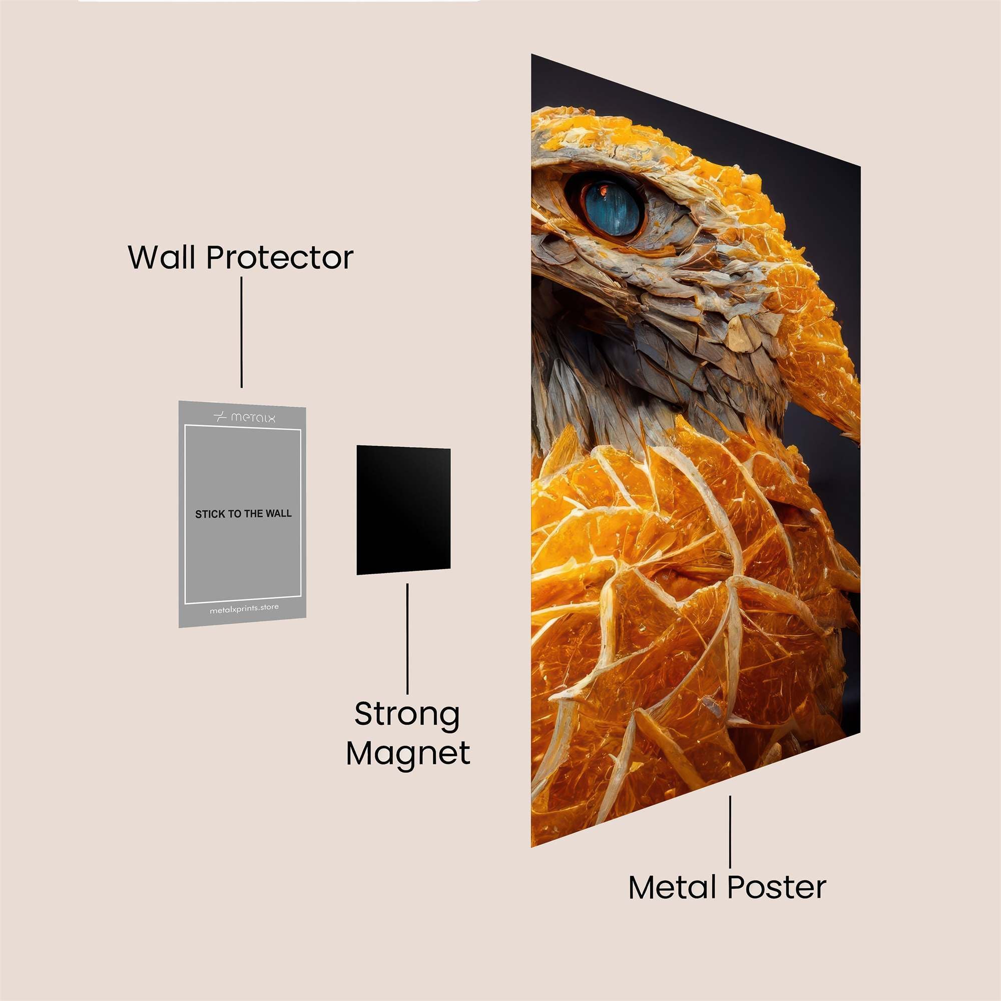 Phoenix Blaze Safe Wall Magnetic / M