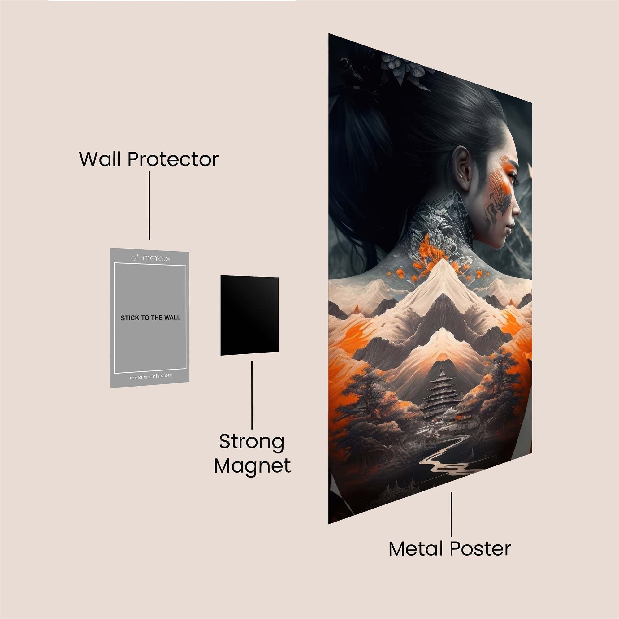 Mountain Majesty Safe Wall Magnetic / M
