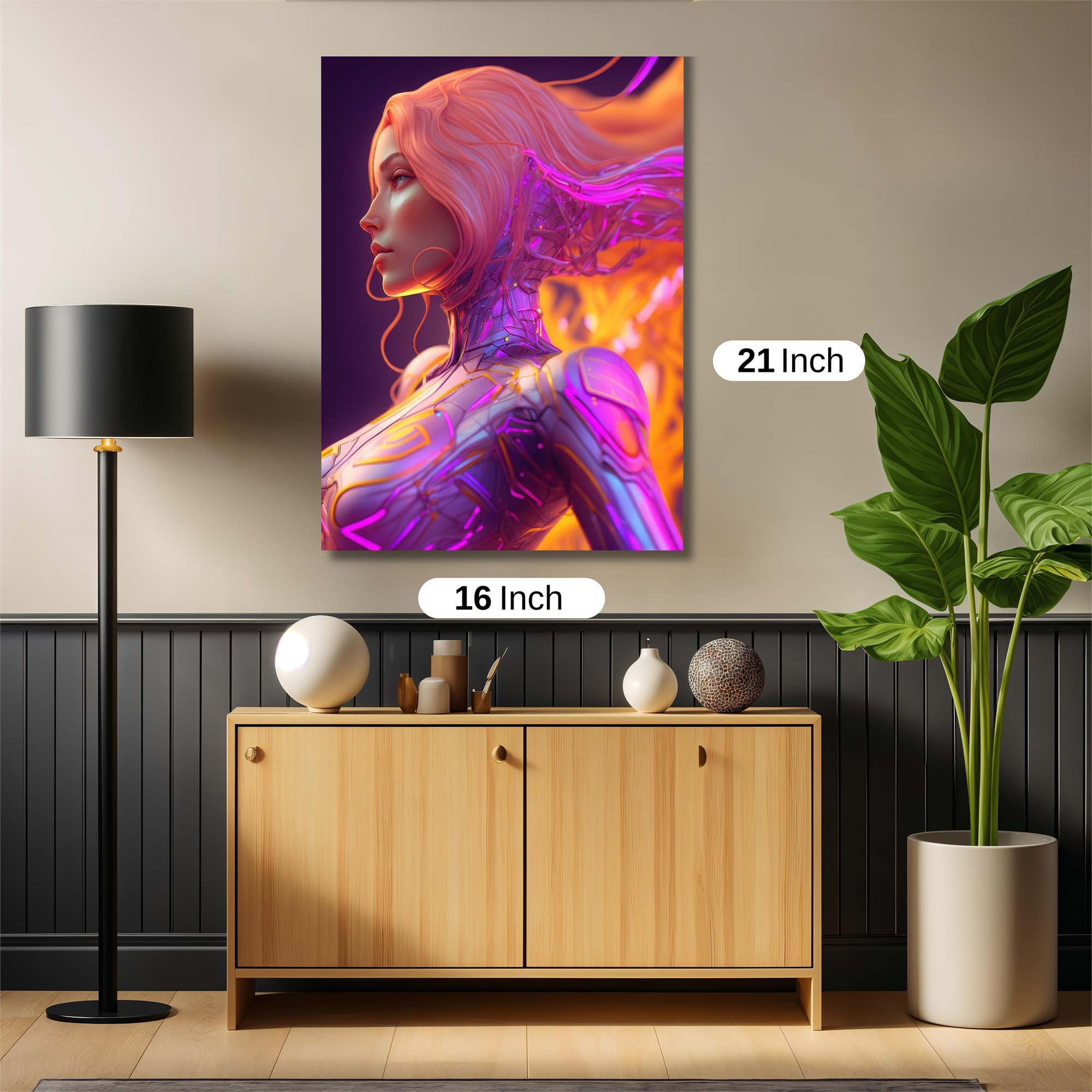 Cyber Serenity Safe Wall Magnetic / M