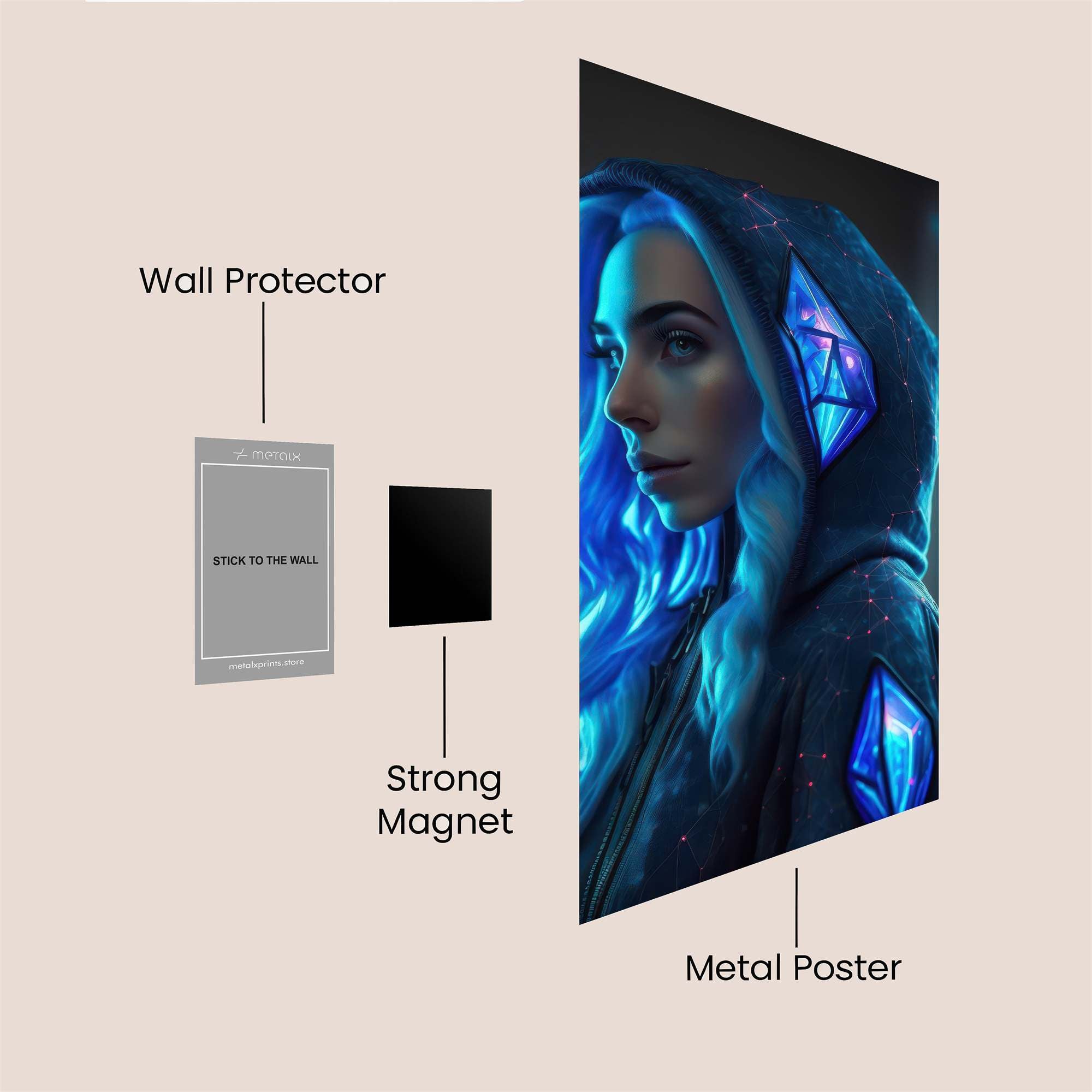 Mystic Glow Safe Wall Magnetic / M