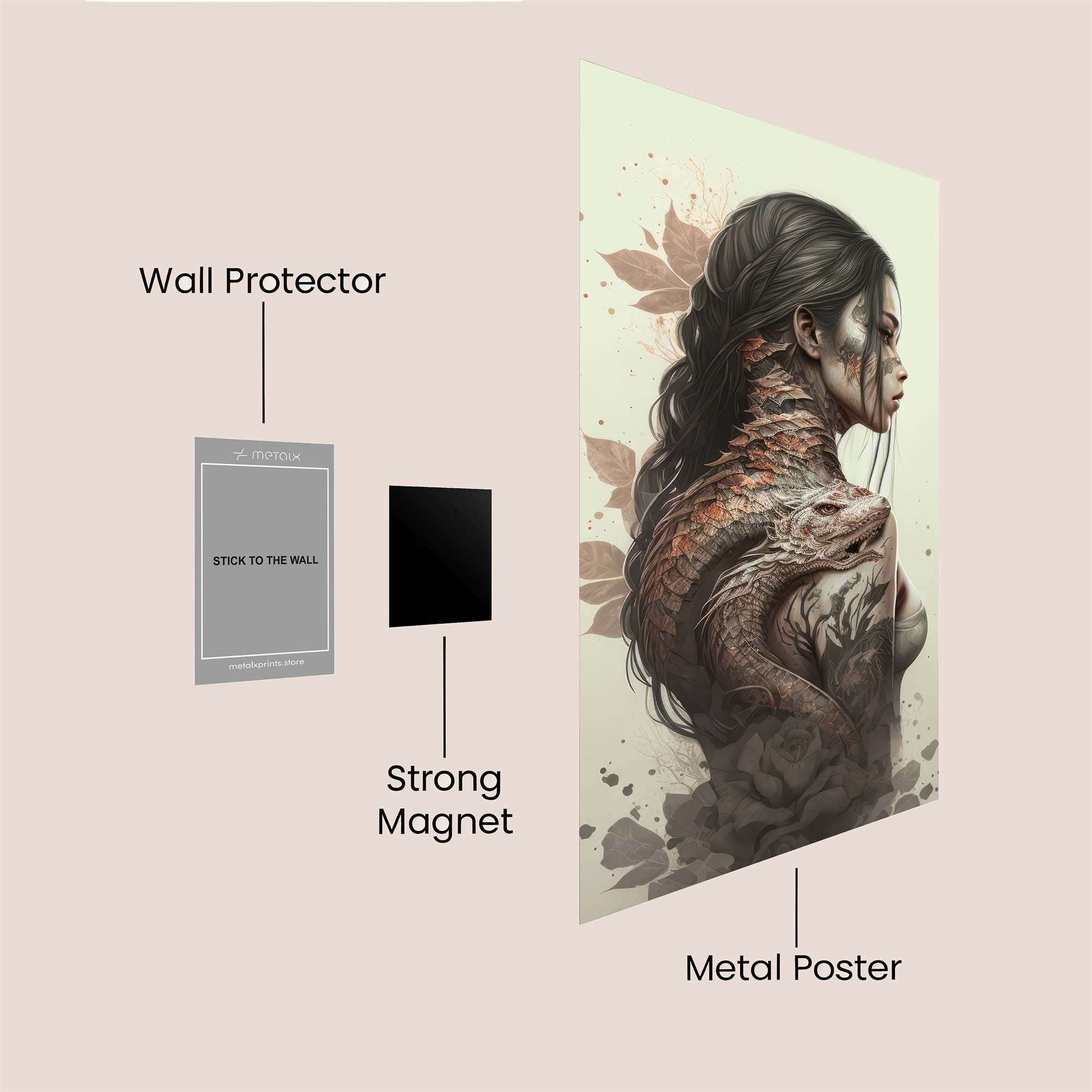 Dragon Serenity Safe Wall Magnetic / M