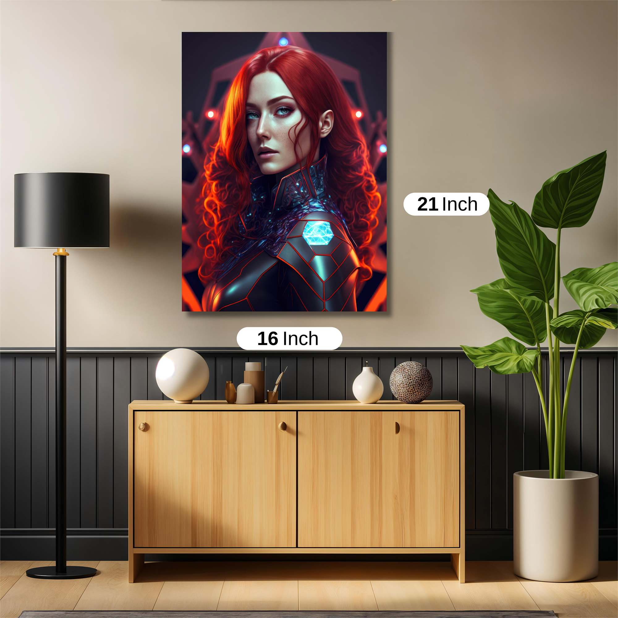 Mystic Warrior Safe Wall Magnetic / M