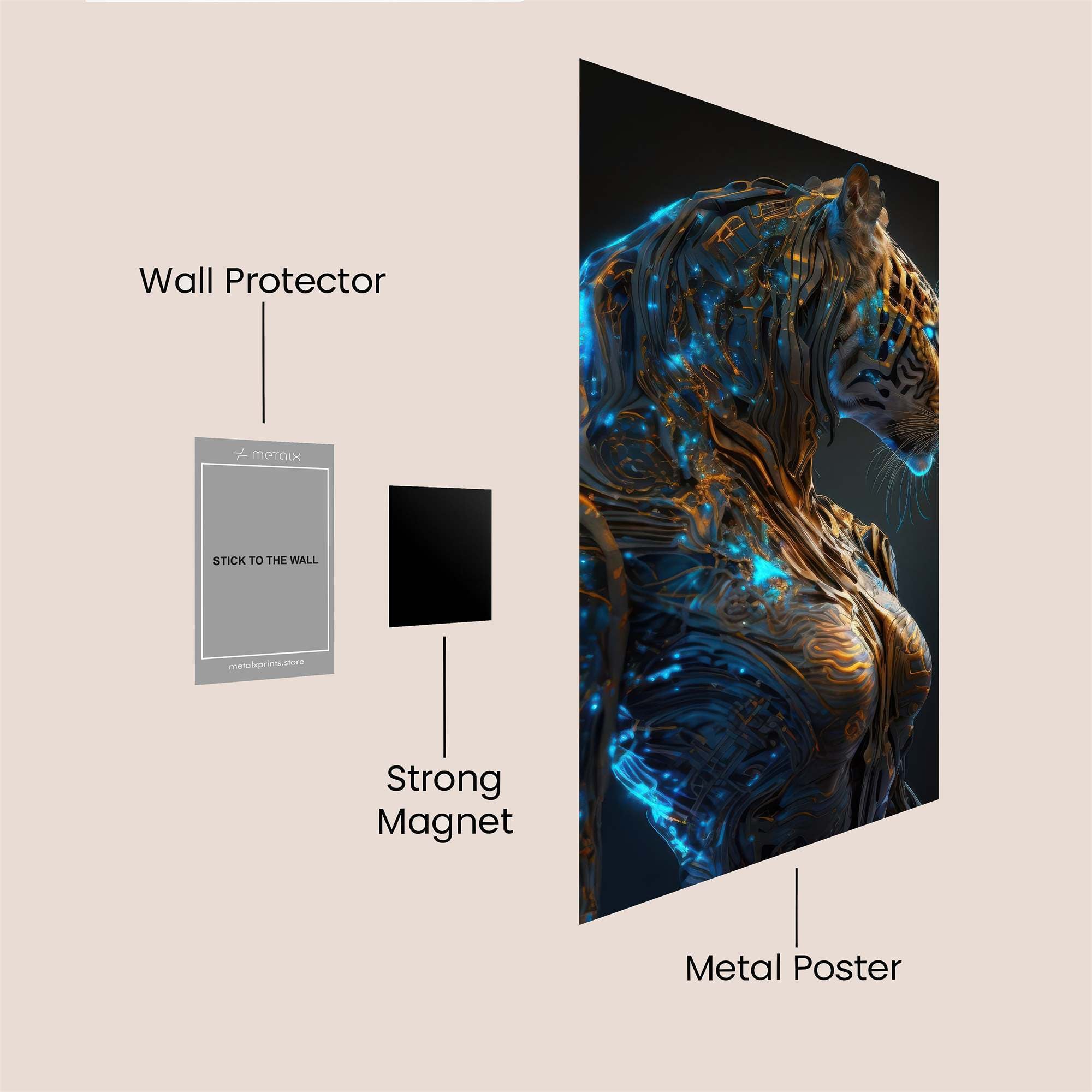 Tiger Enigma Safe Wall Magnetic / M