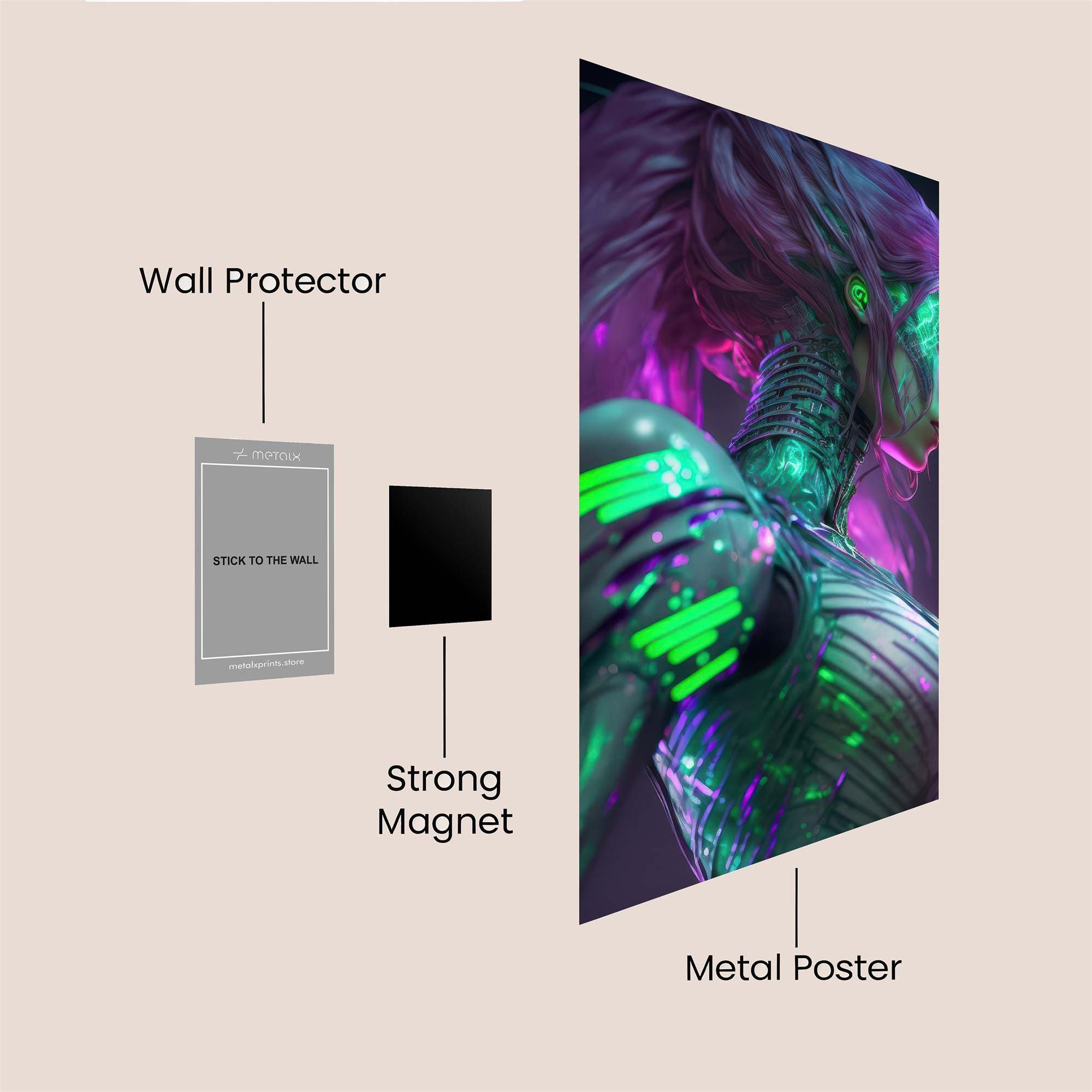 Cyber Enigma Safe Wall Magnetic / M