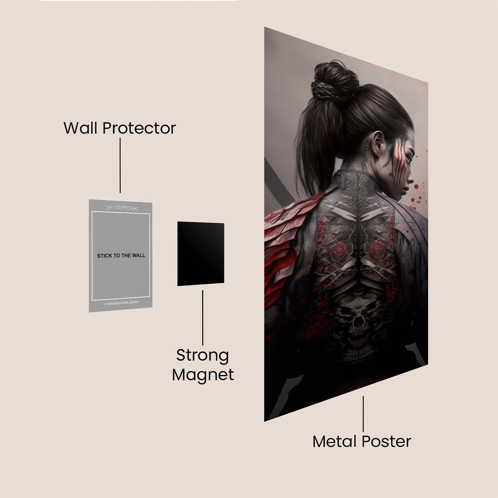 Samurai Serenity Safe Wall Magnetic / M