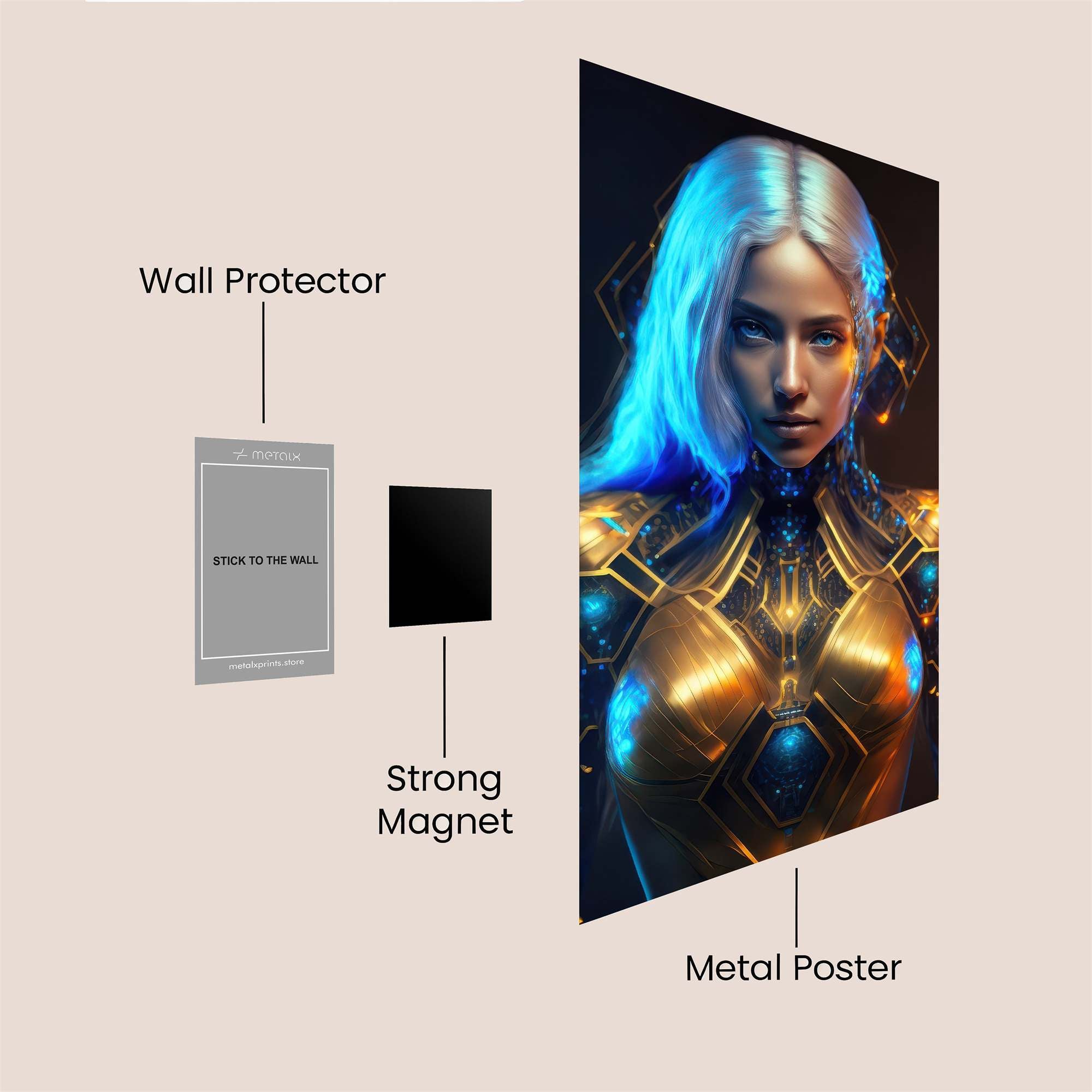 Cyber Enchantress Safe Wall Magnetic / M