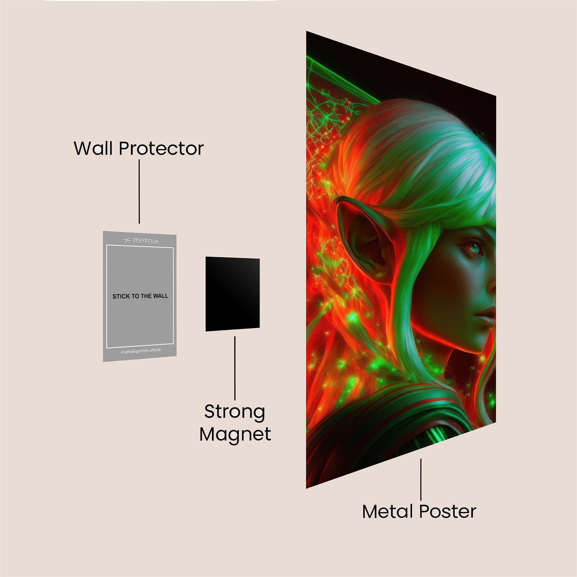 Elf Enigma Safe Wall Magnetic / M