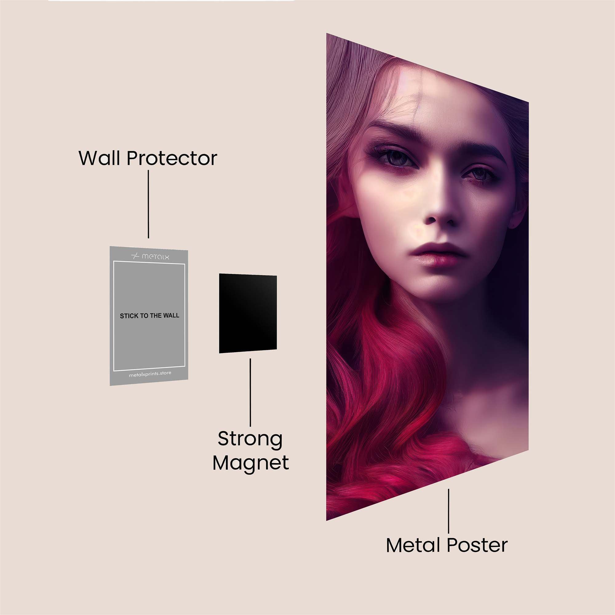 Mystic Aura Safe Wall Magnetic / M
