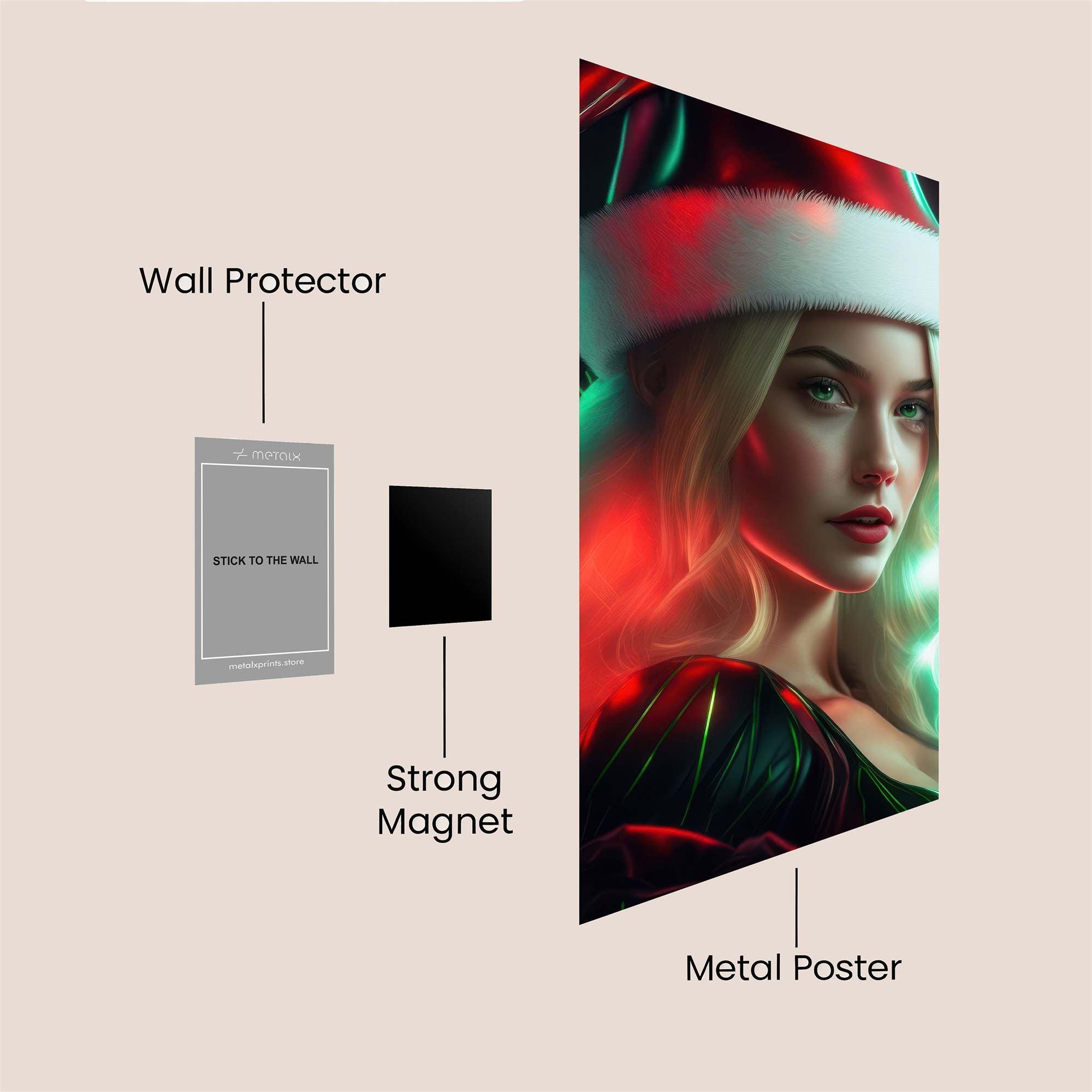 Santa Enigma Safe Wall Magnetic / M