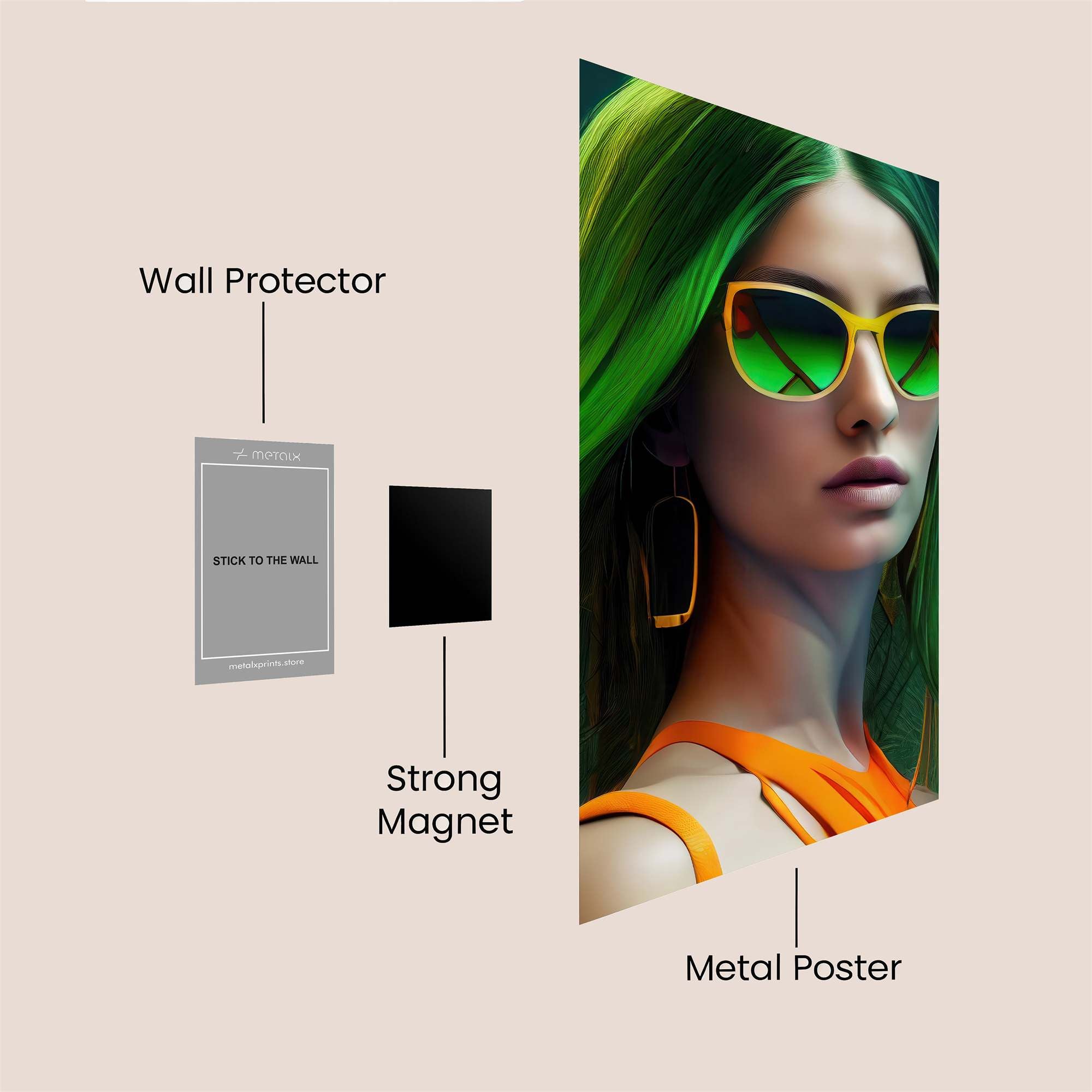 Neon Enigma Safe Wall Magnetic / M