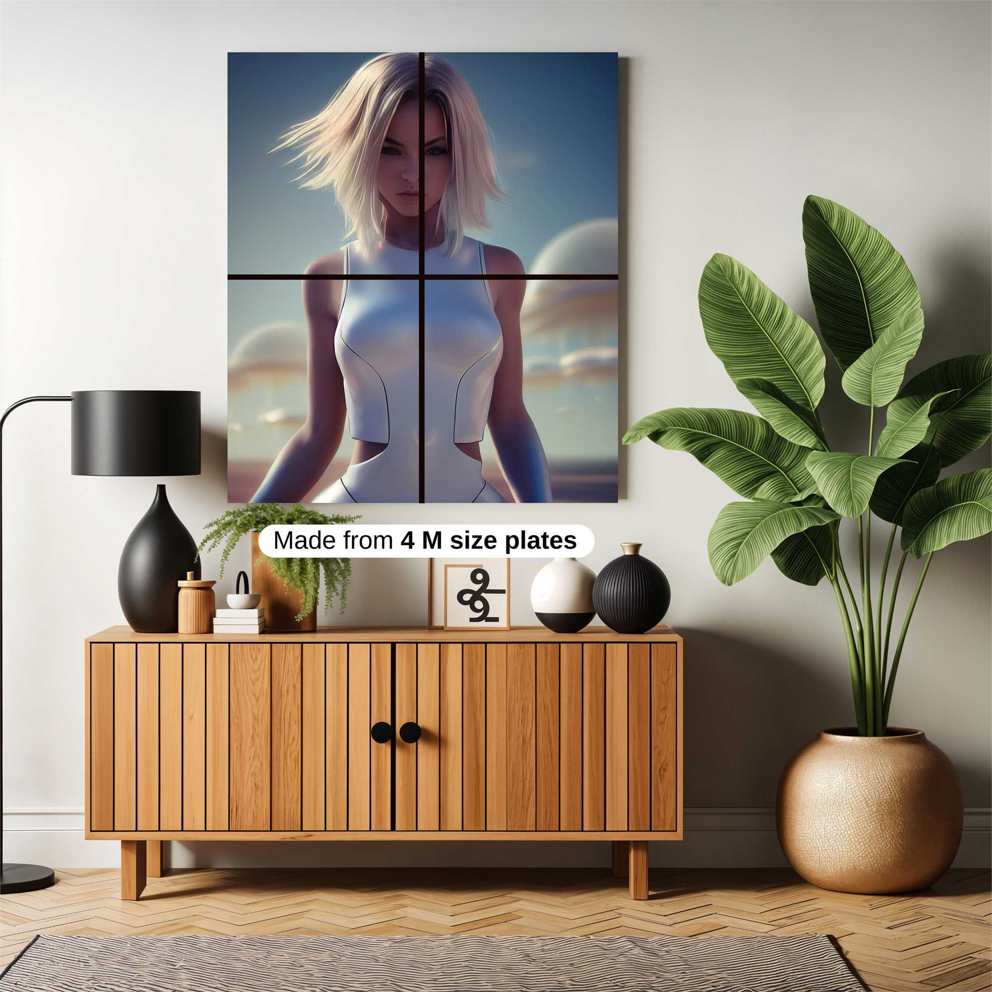 Futuristic Enigma Safe Wall Magnetic / M