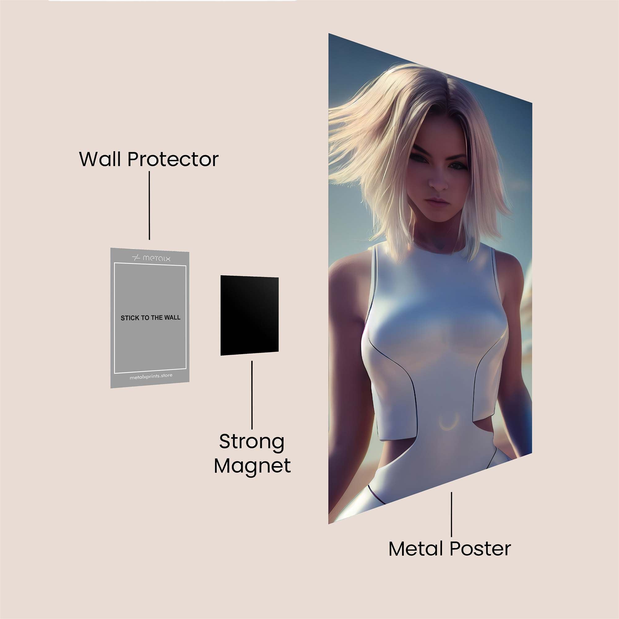 Futuristic Enigma Safe Wall Magnetic / M