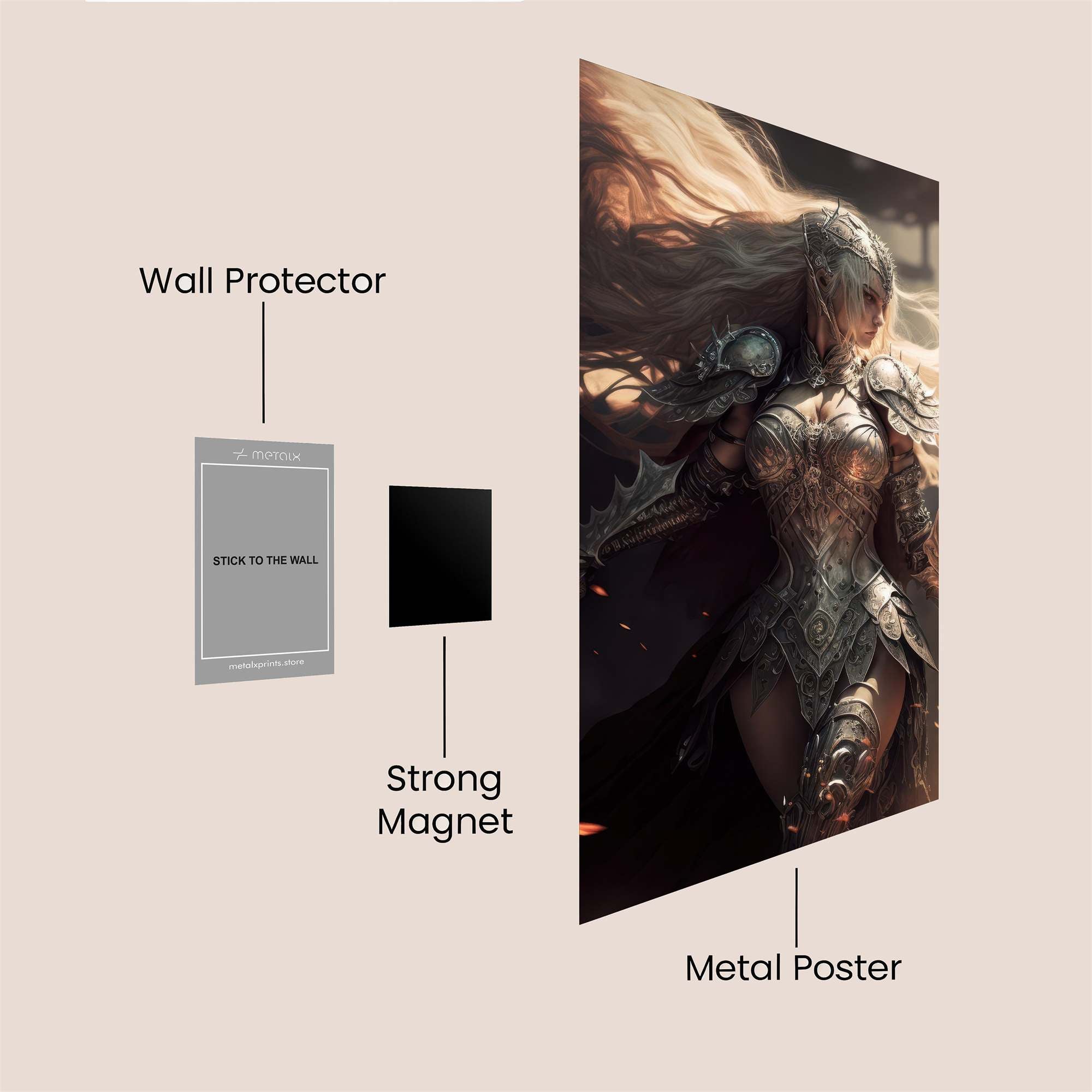 Warrior Radiant Safe Wall Magnetic / M