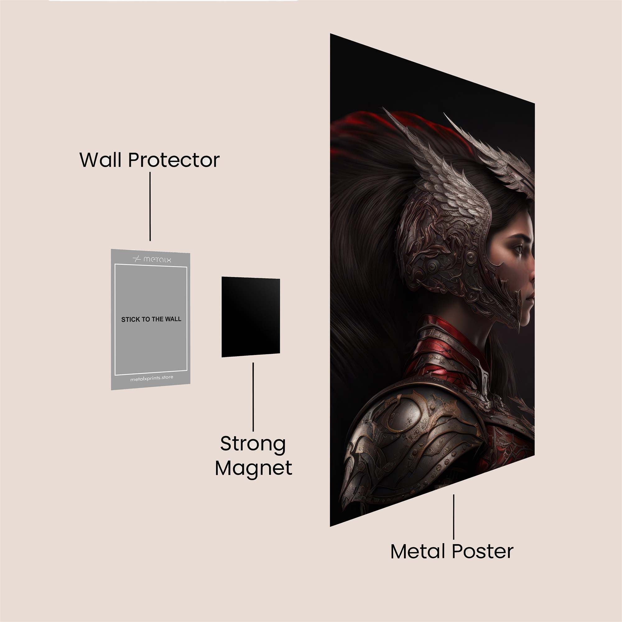 Raven Majesty Safe Wall Magnetic / M