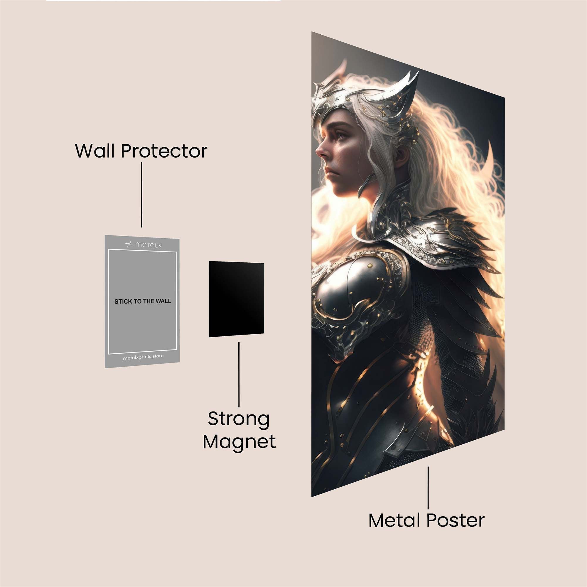 Goddess Radiant Safe Wall Magnetic / M
