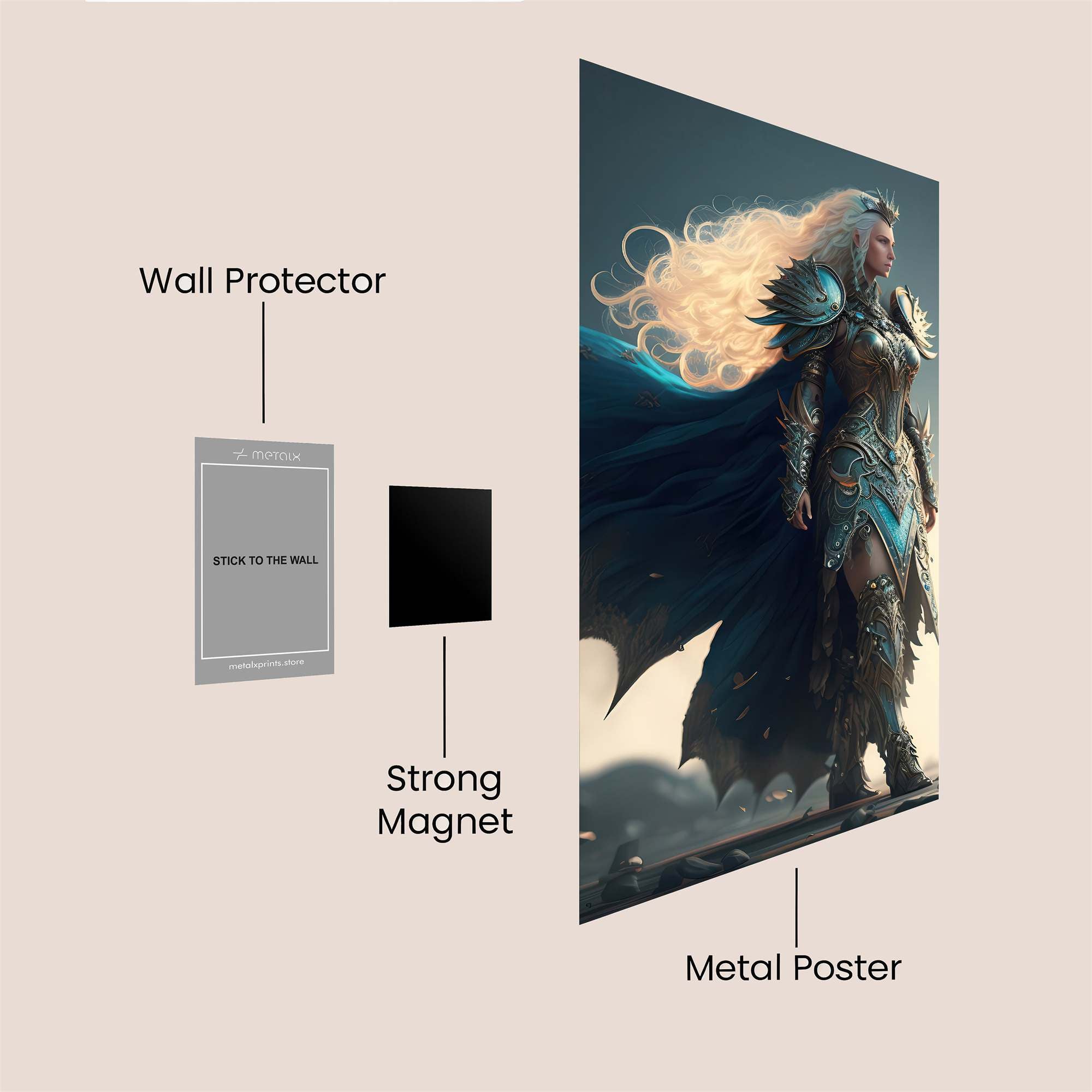 Queen Majestic Safe Wall Magnetic / M