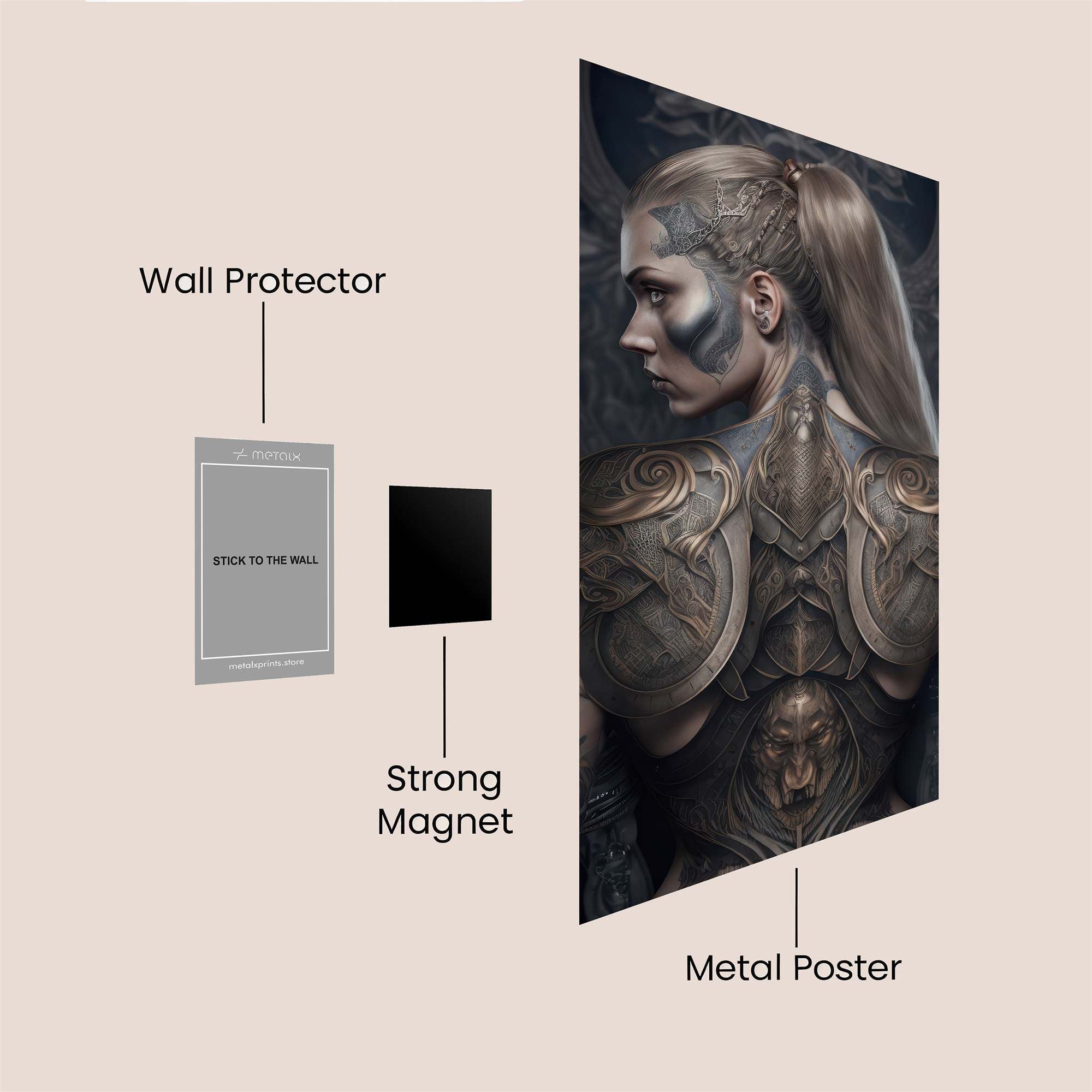 Warrior Enigma Safe Wall Magnetic / M