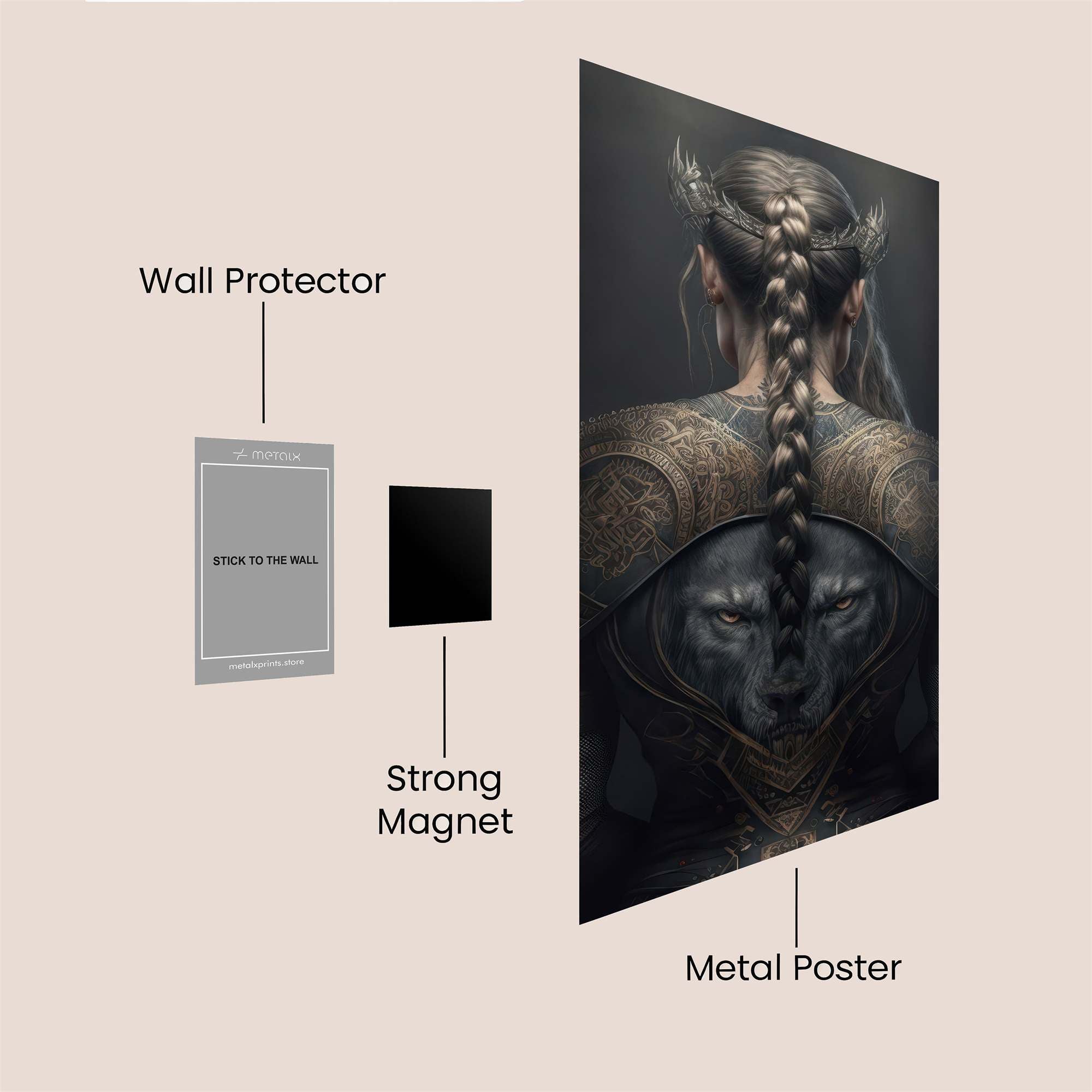 Warrior Enigma Safe Wall Magnetic / M