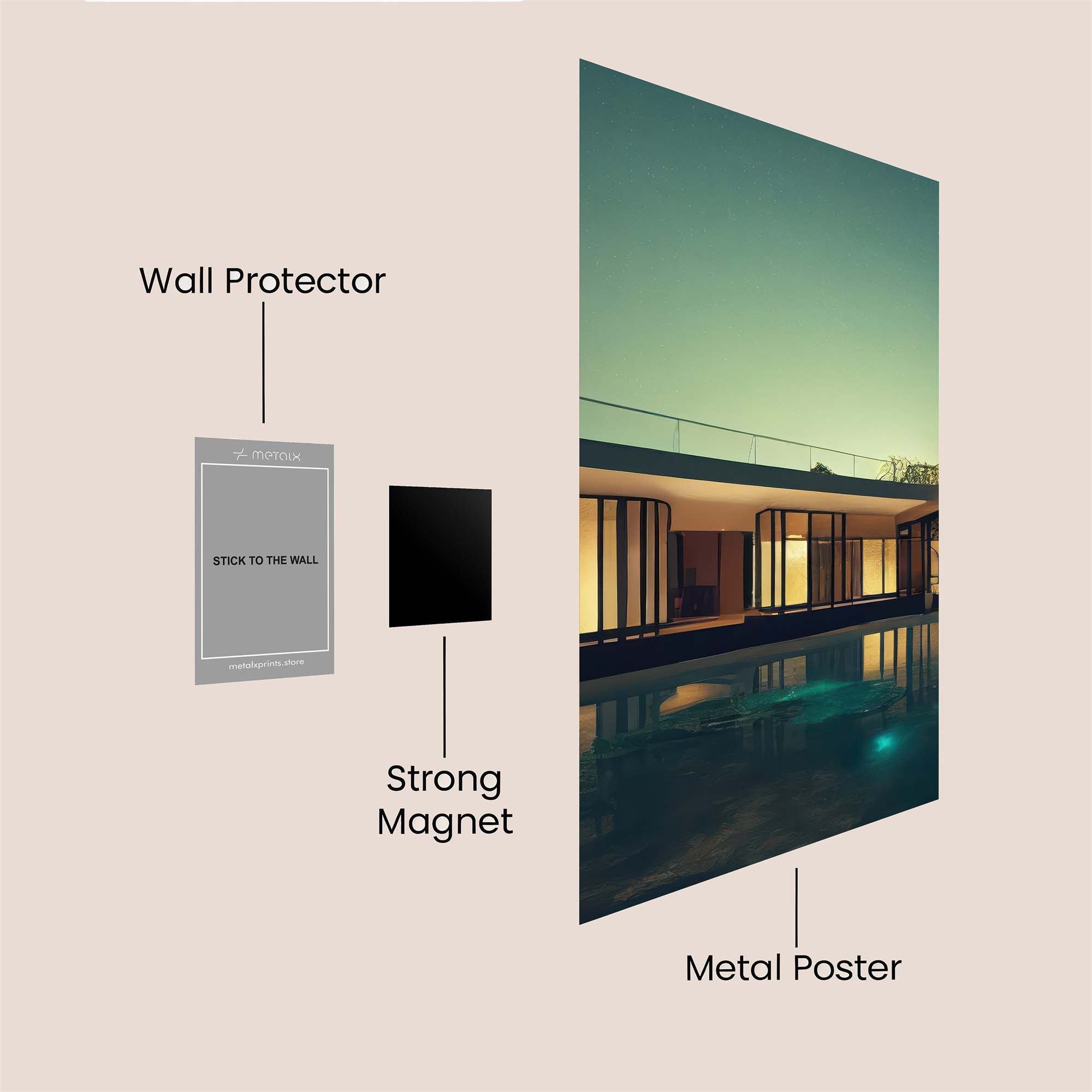 Twilight Serenity Safe Wall Magnetic / M