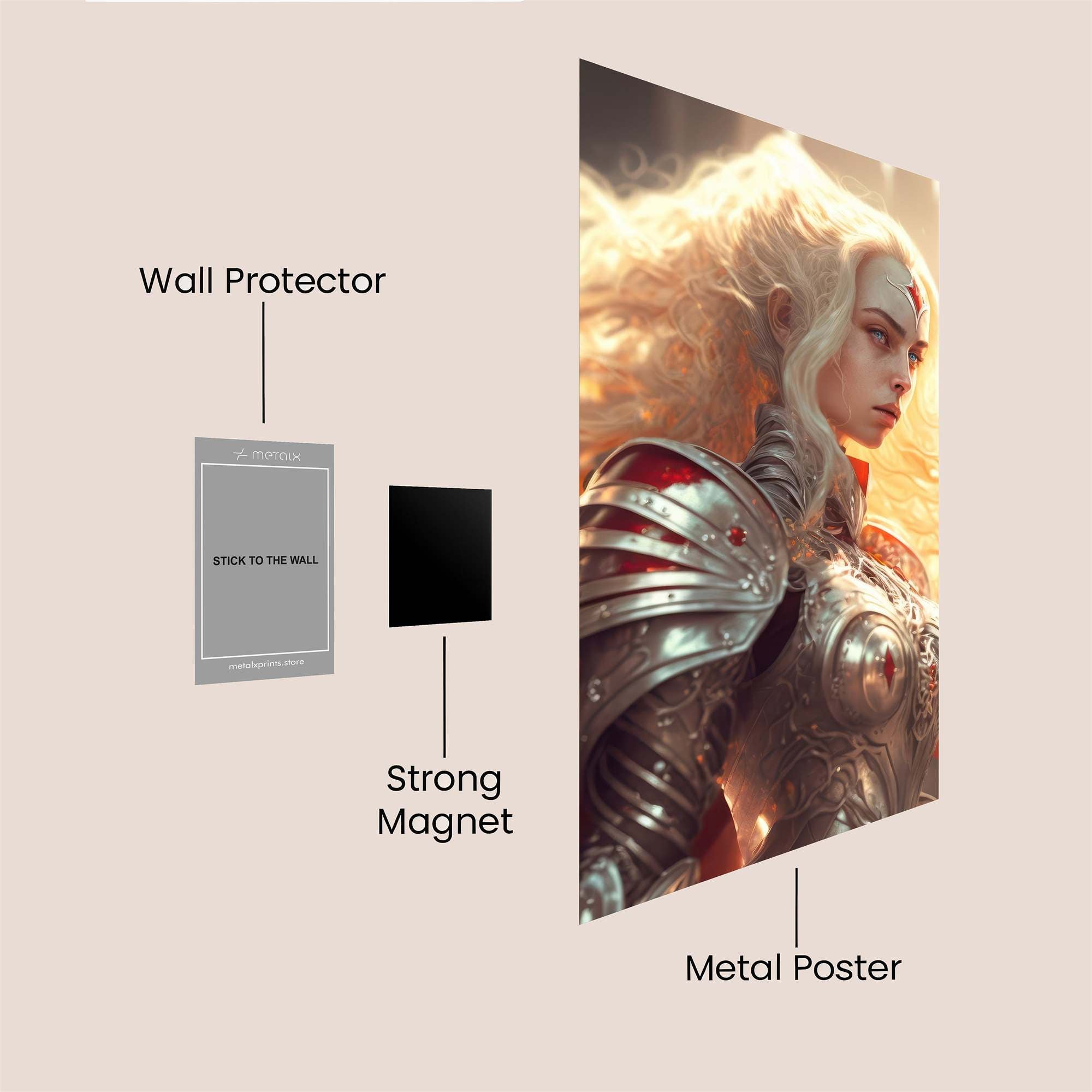 Warrior Radiant Safe Wall Magnetic / M