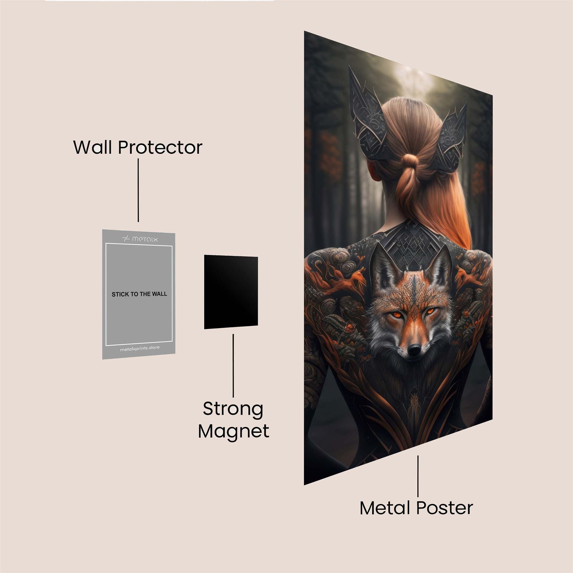 Fox Enigma Safe Wall Magnetic / M