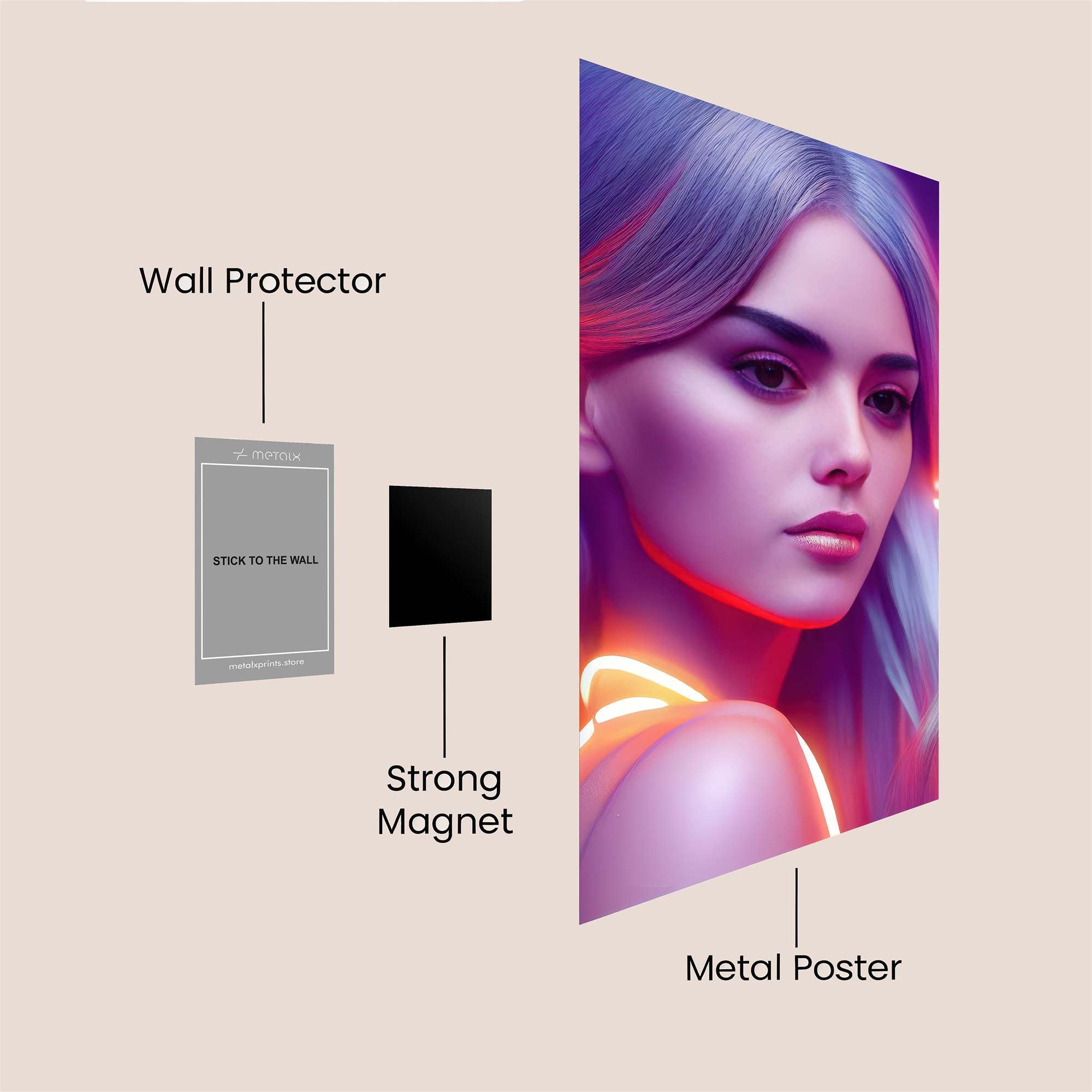 Neon Enigma Safe Wall Magnetic / M