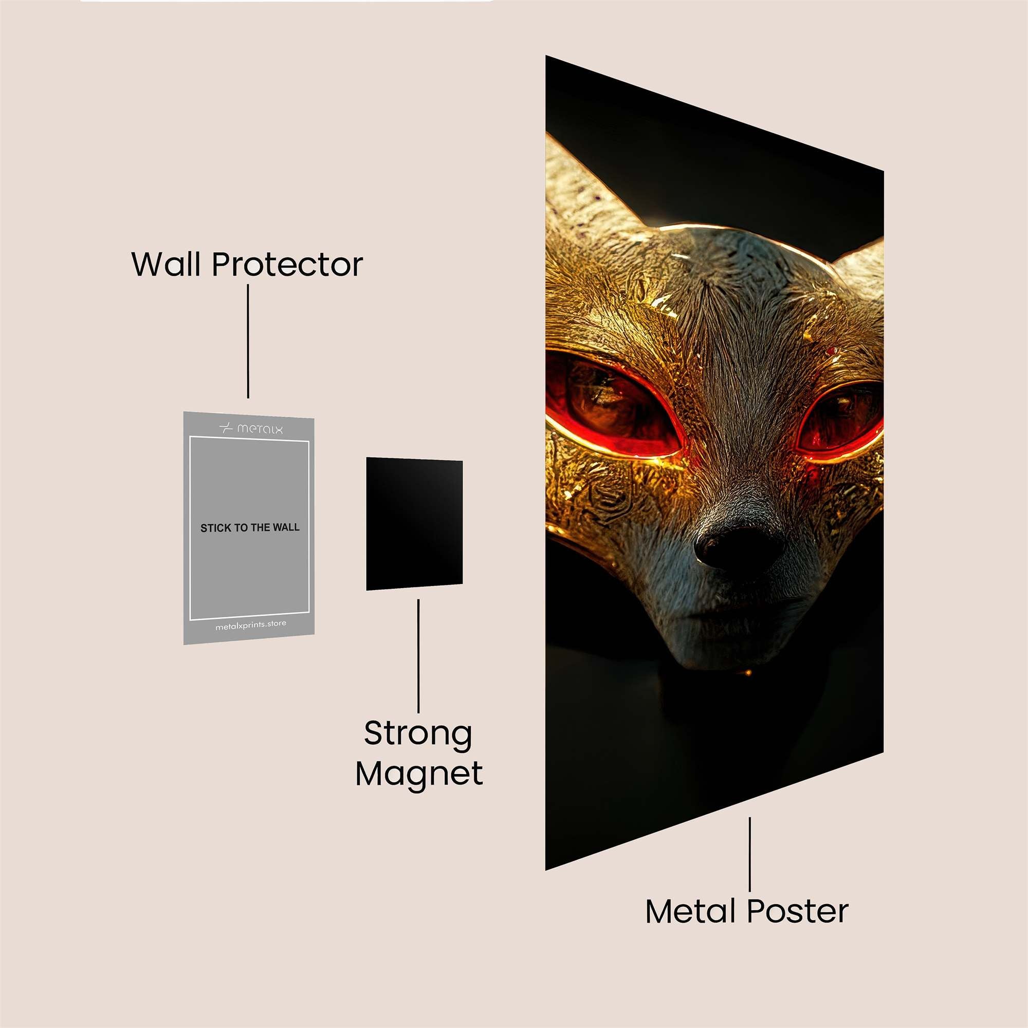 Golden Menace Safe Wall Magnetic / M
