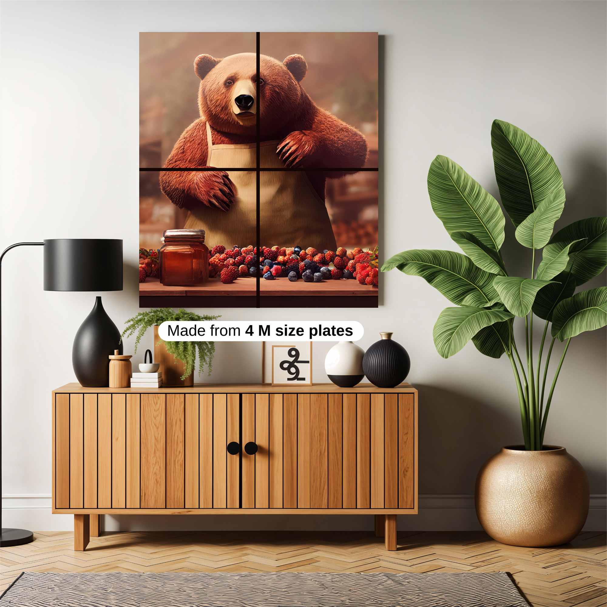 Bear Baker Safe Wall Magnetic / M