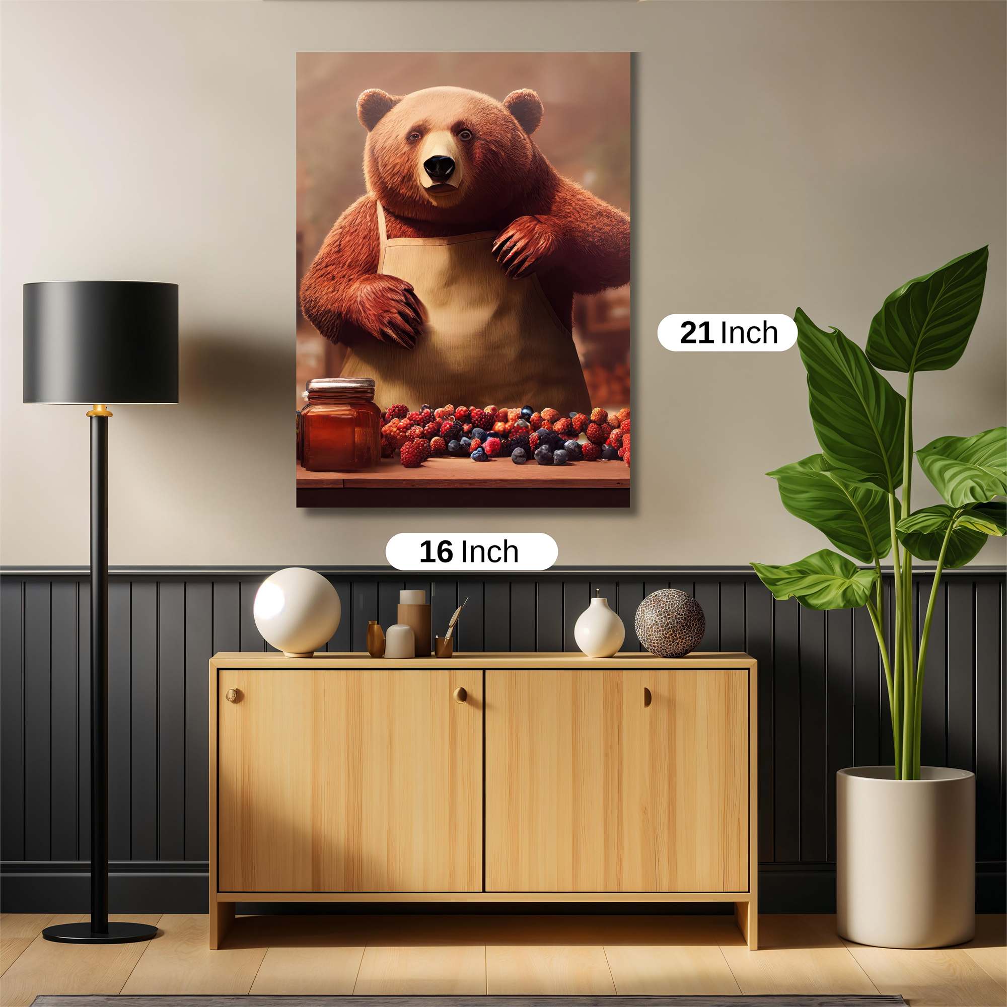 Bear Baker Safe Wall Magnetic / M