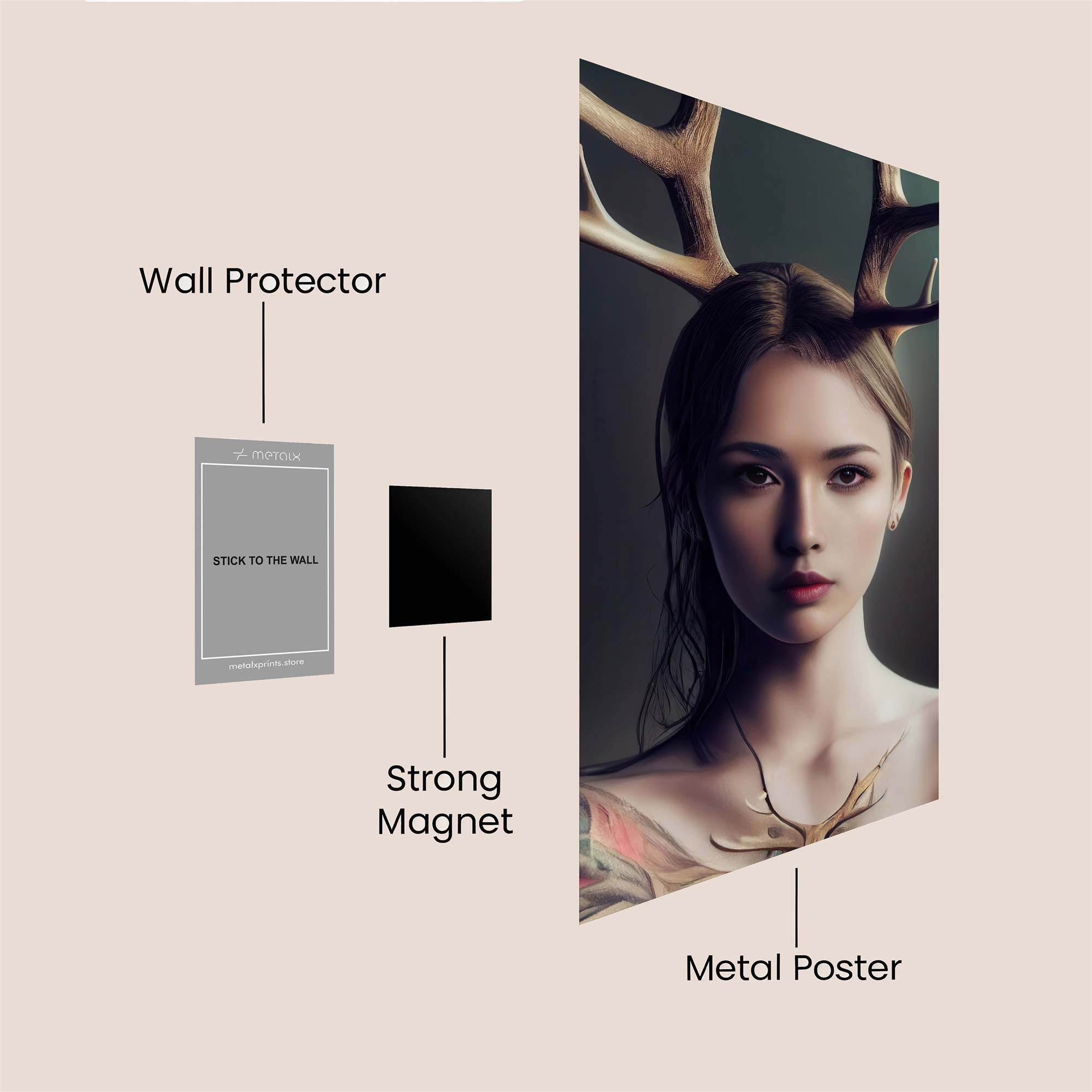 Deer Enigma Safe Wall Magnetic / M