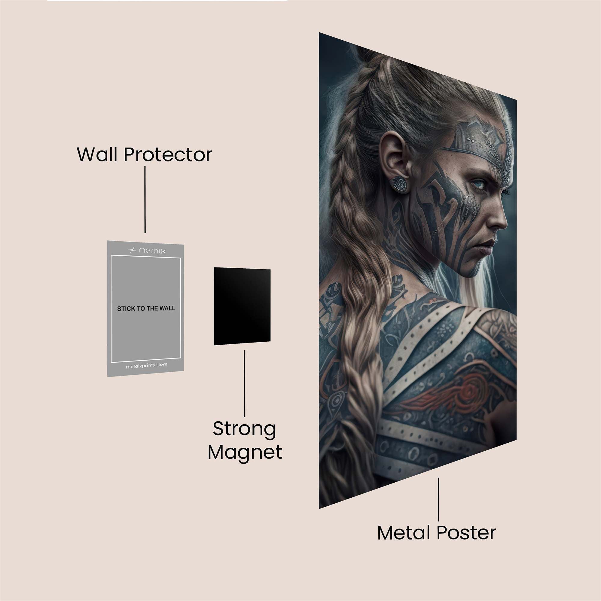 Warrior Serene Safe Wall Magnetic / M