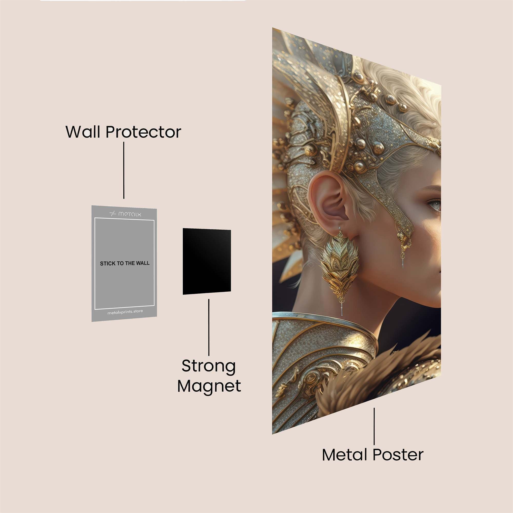 Golden Majesty Safe Wall Magnetic / M