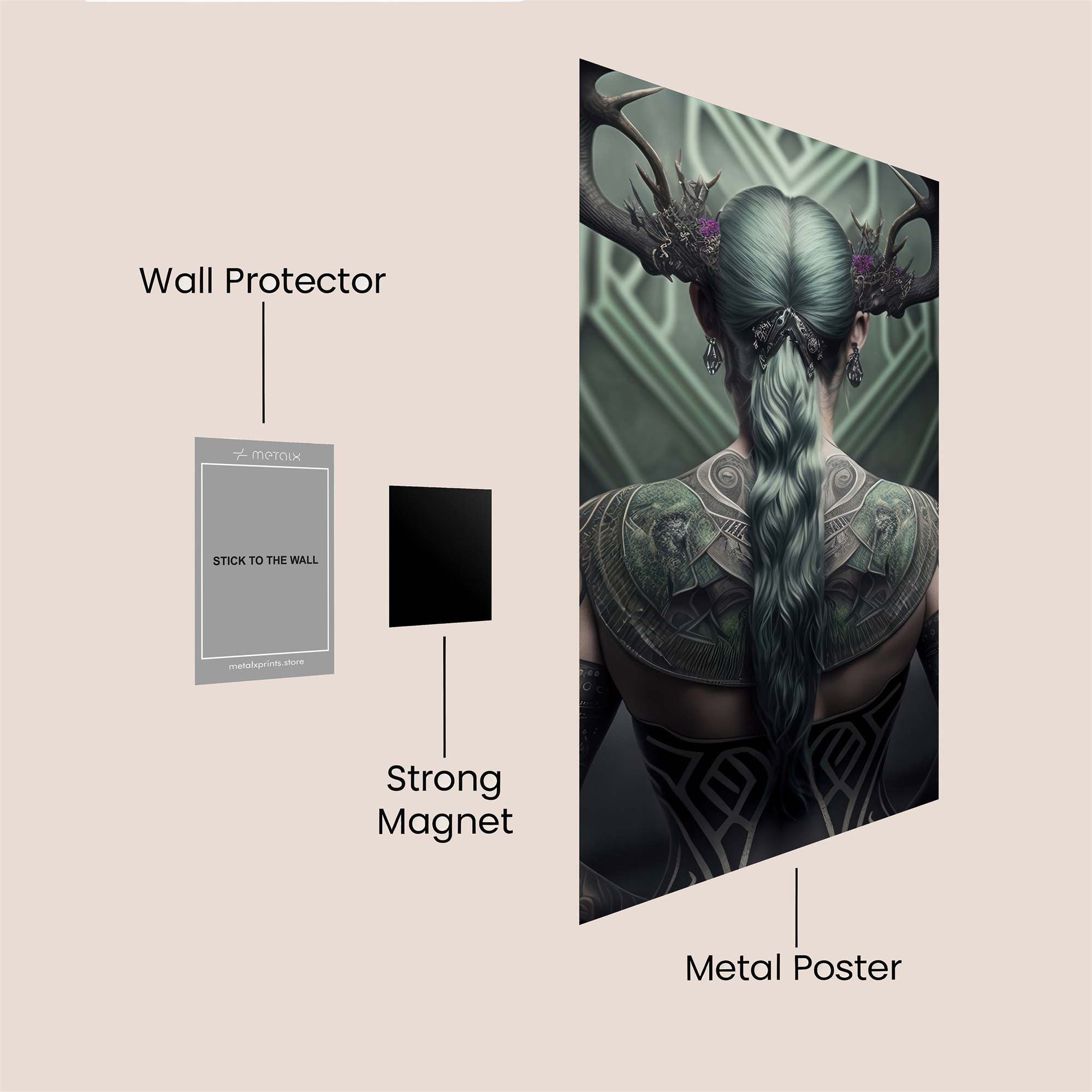 Antlered Enigma Safe Wall Magnetic / M