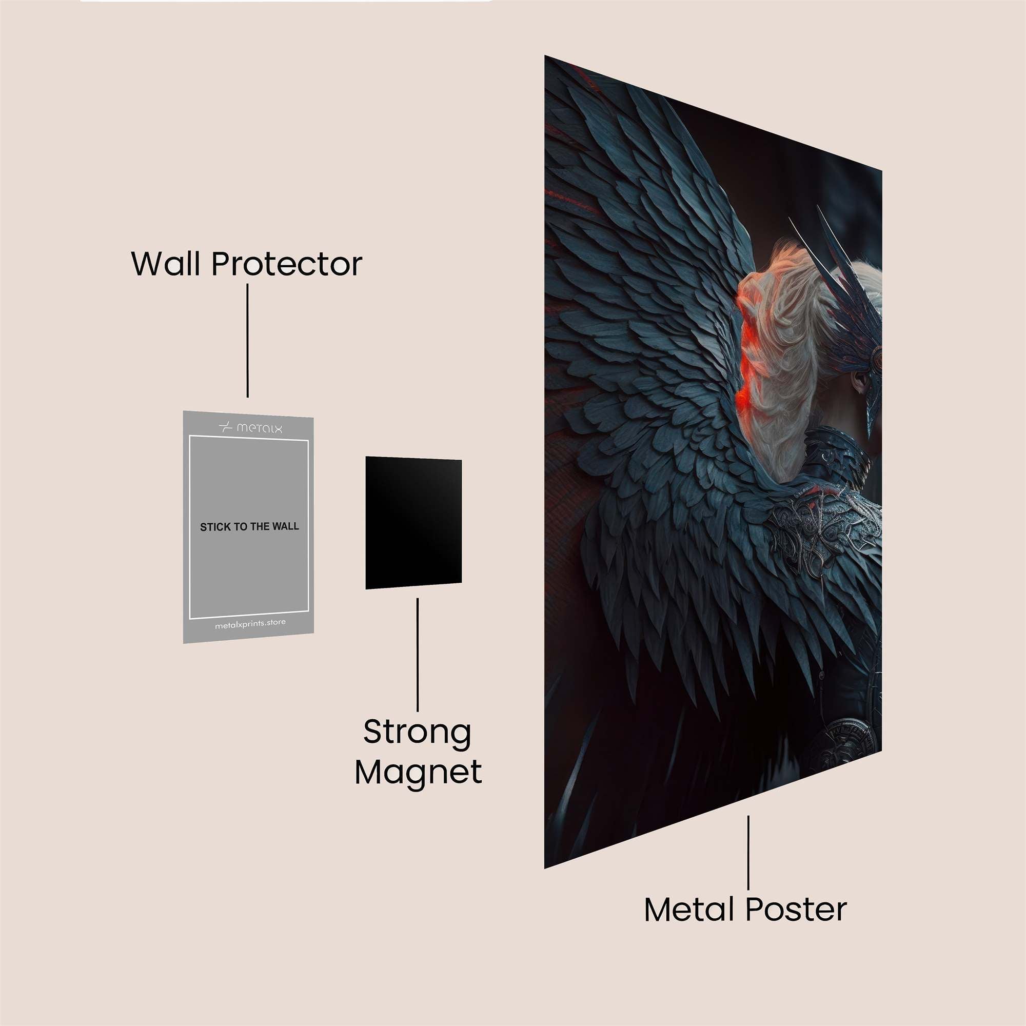 Raven Enigma Safe Wall Magnetic / M