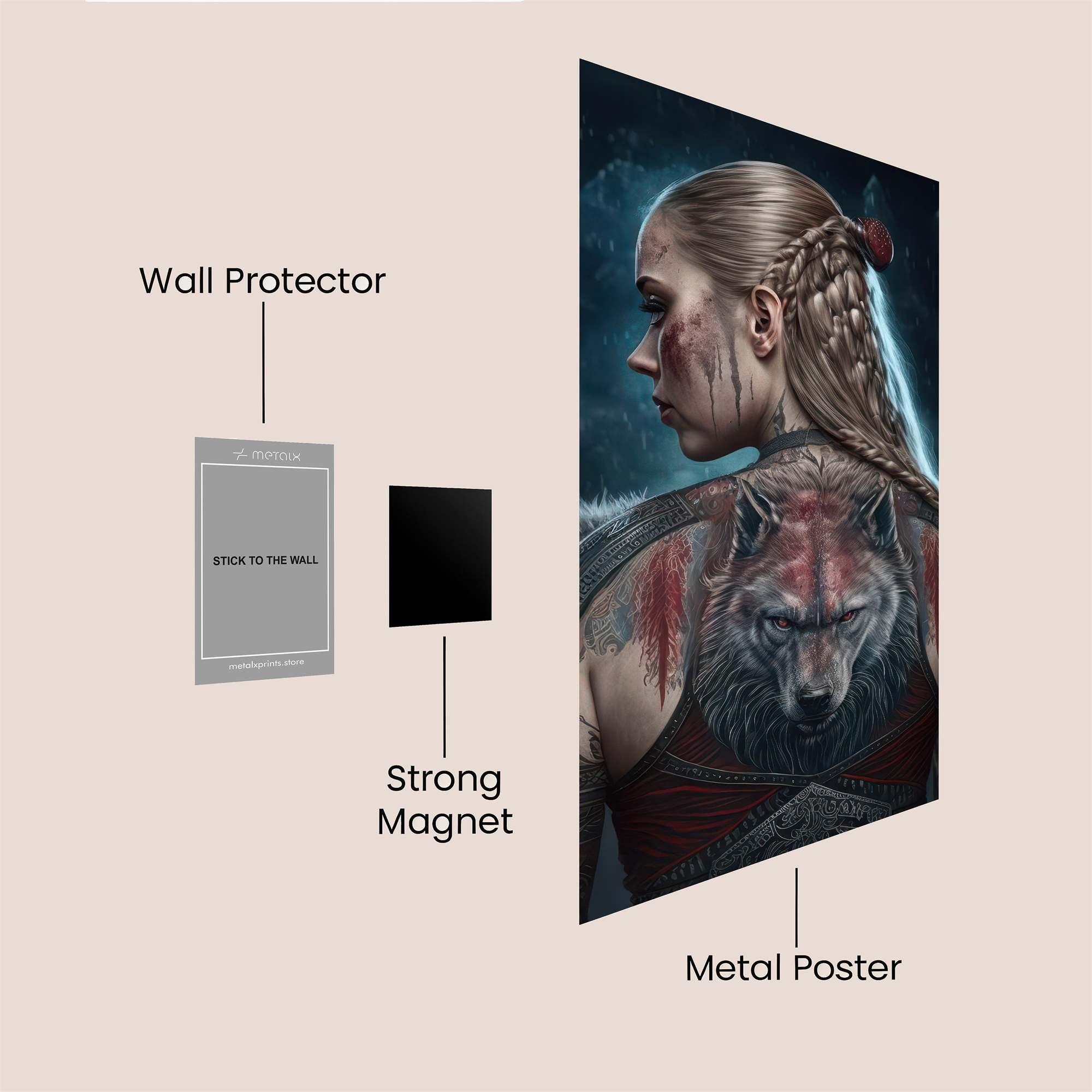 Wolfen Resolve Safe Wall Magnetic / M