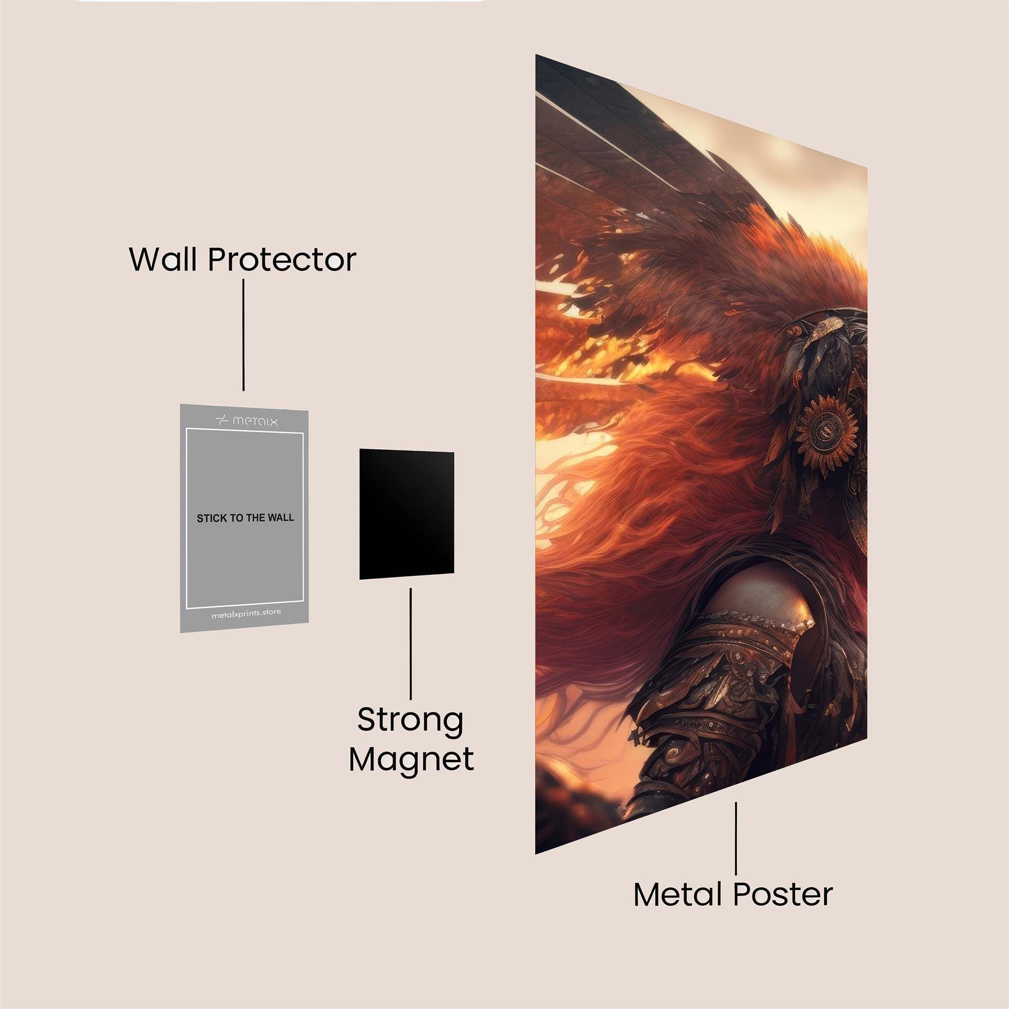 Phoenix Ascendant Safe Wall Magnetic / M